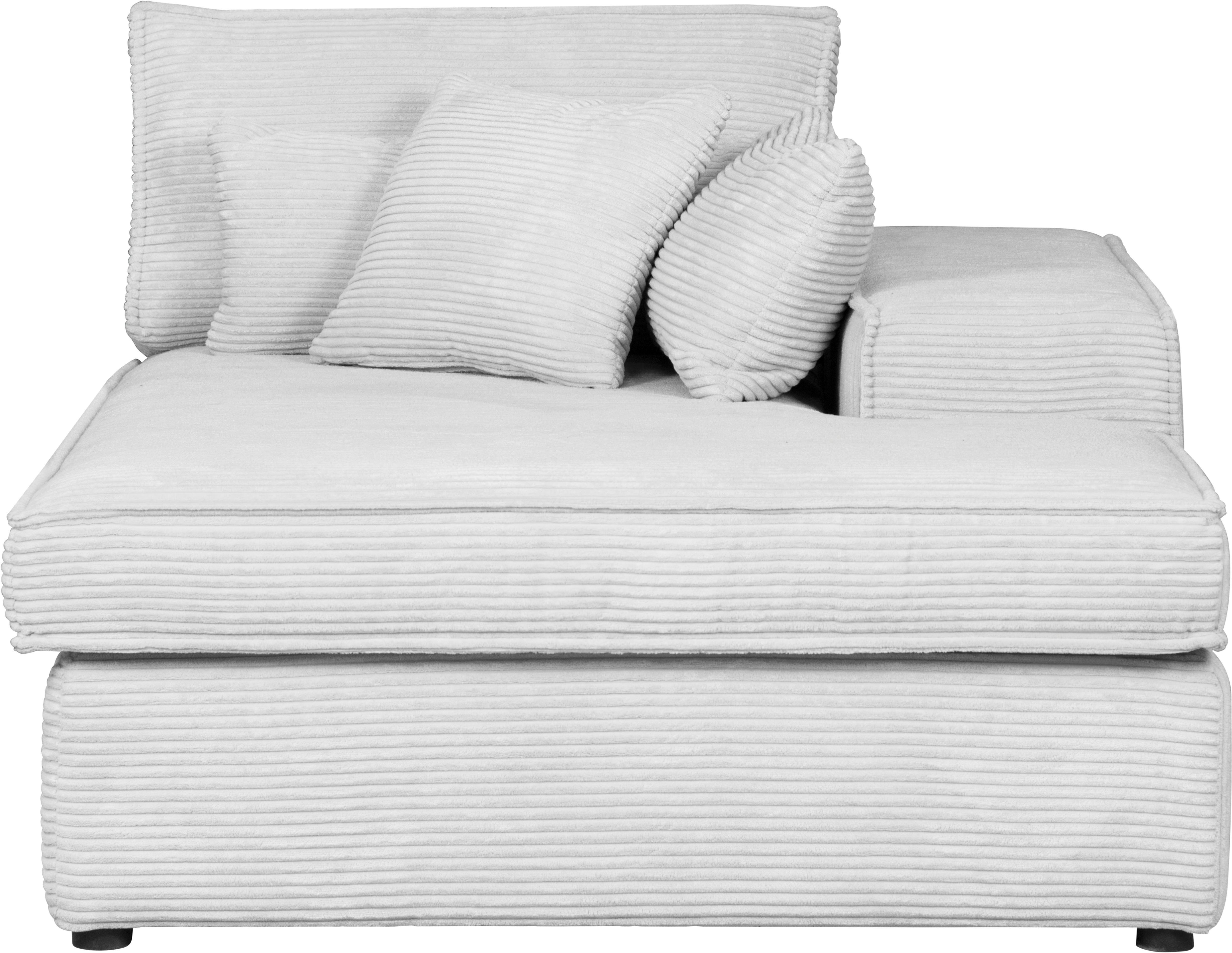 RAUM.ID Ottomane Enid afzonderlijk plaatsbaar of als deel van een modulaire bank, stevig zitcomfort