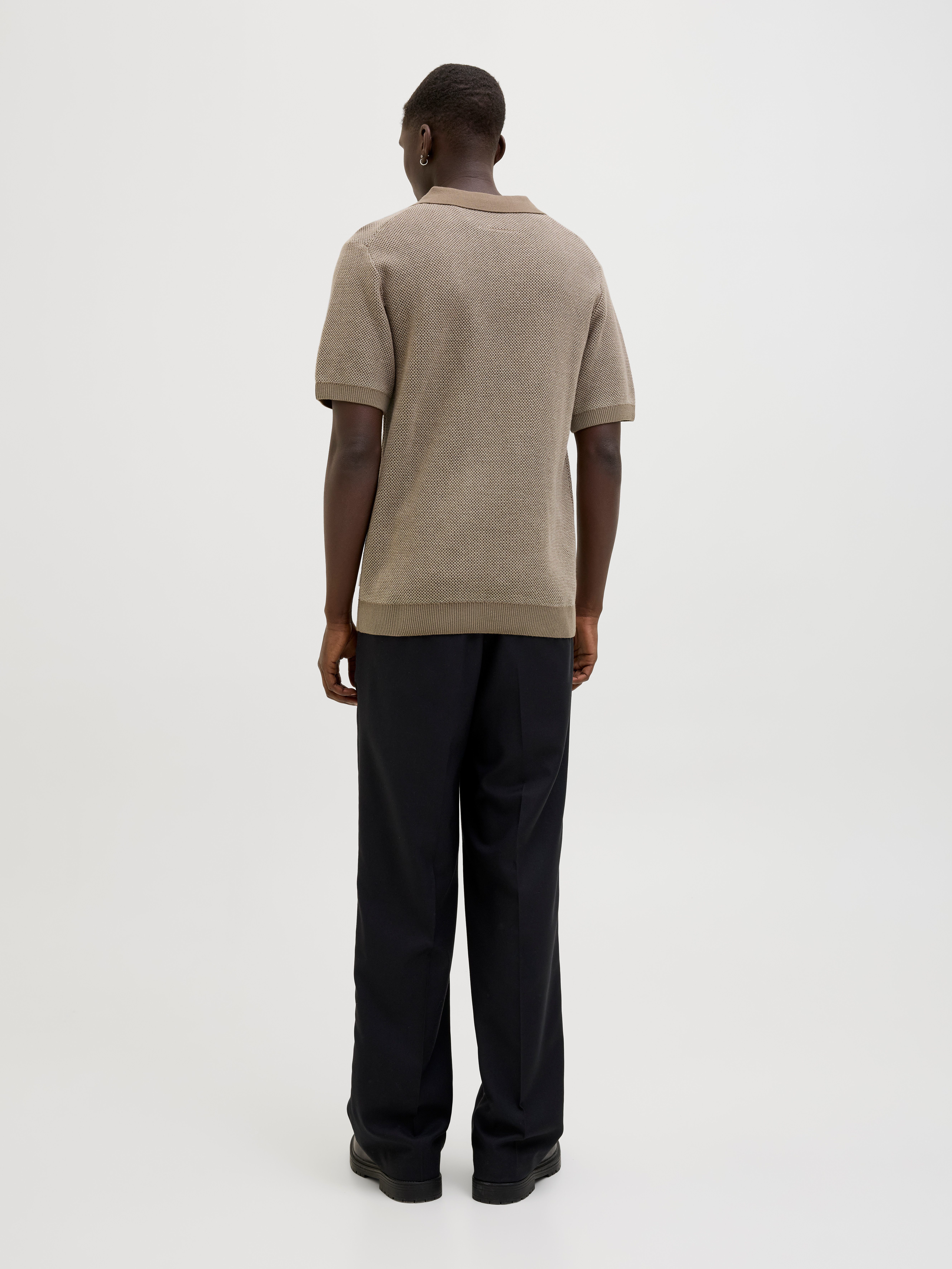 Jack & Jones Trui met ronde hals JPRCCEASTON KNIT SPLIT NECK SS SN
