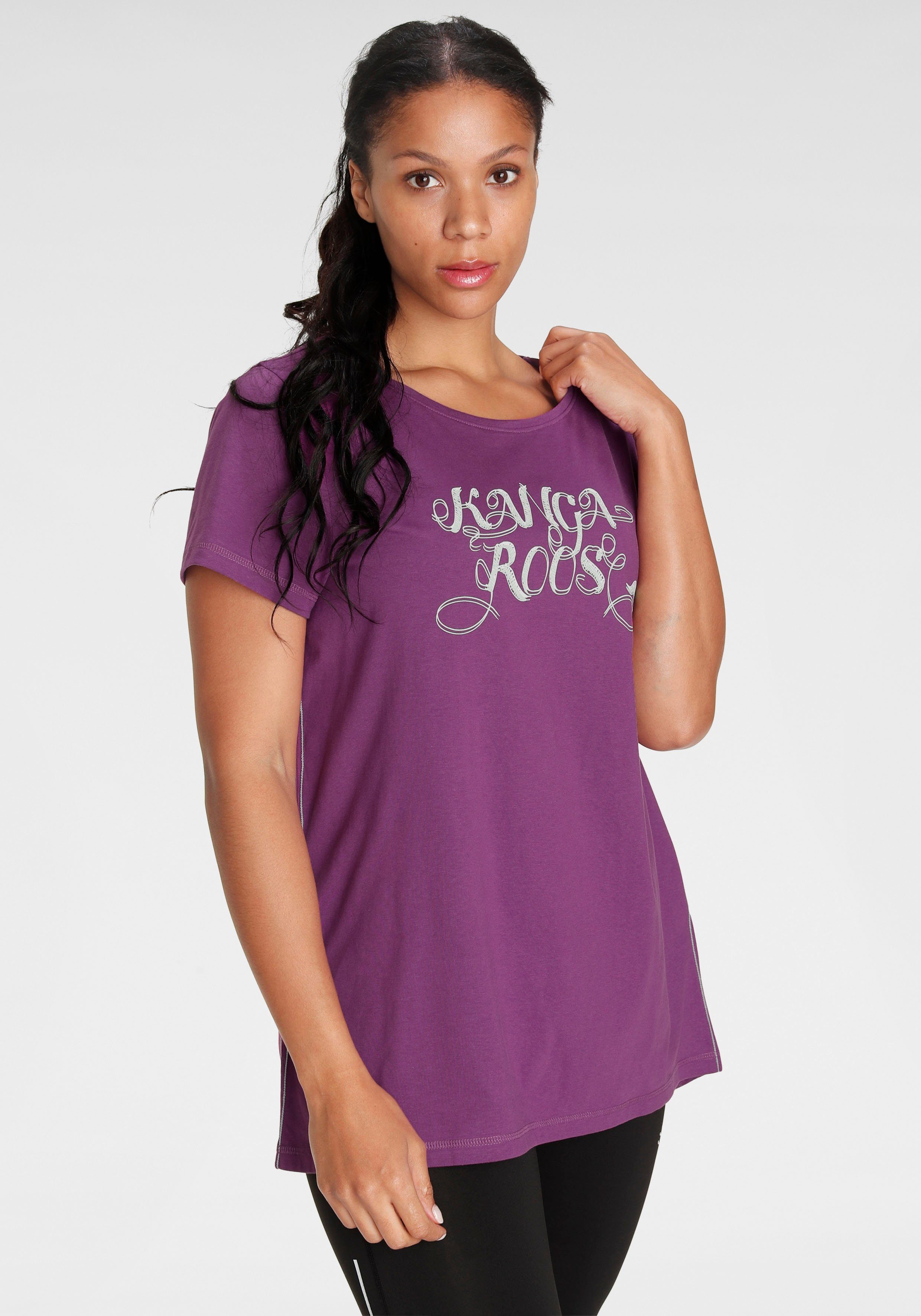 KangaROOS Lang shirt Korte mouw, figuuraccentuerende pasvorm (2-delig, Set van 2)