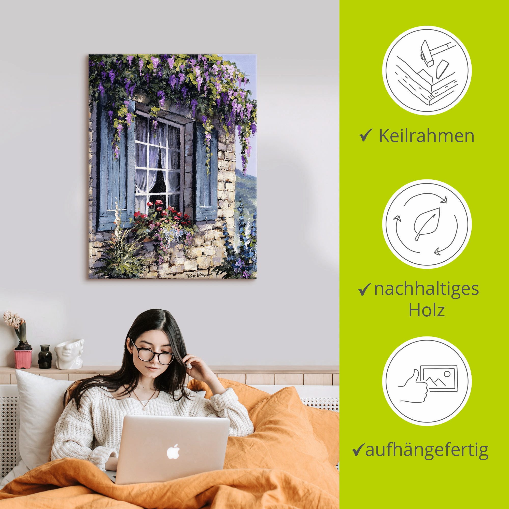Artland Artprint Raam I als artprint op linnen, poster, muursticker in verschillende maten