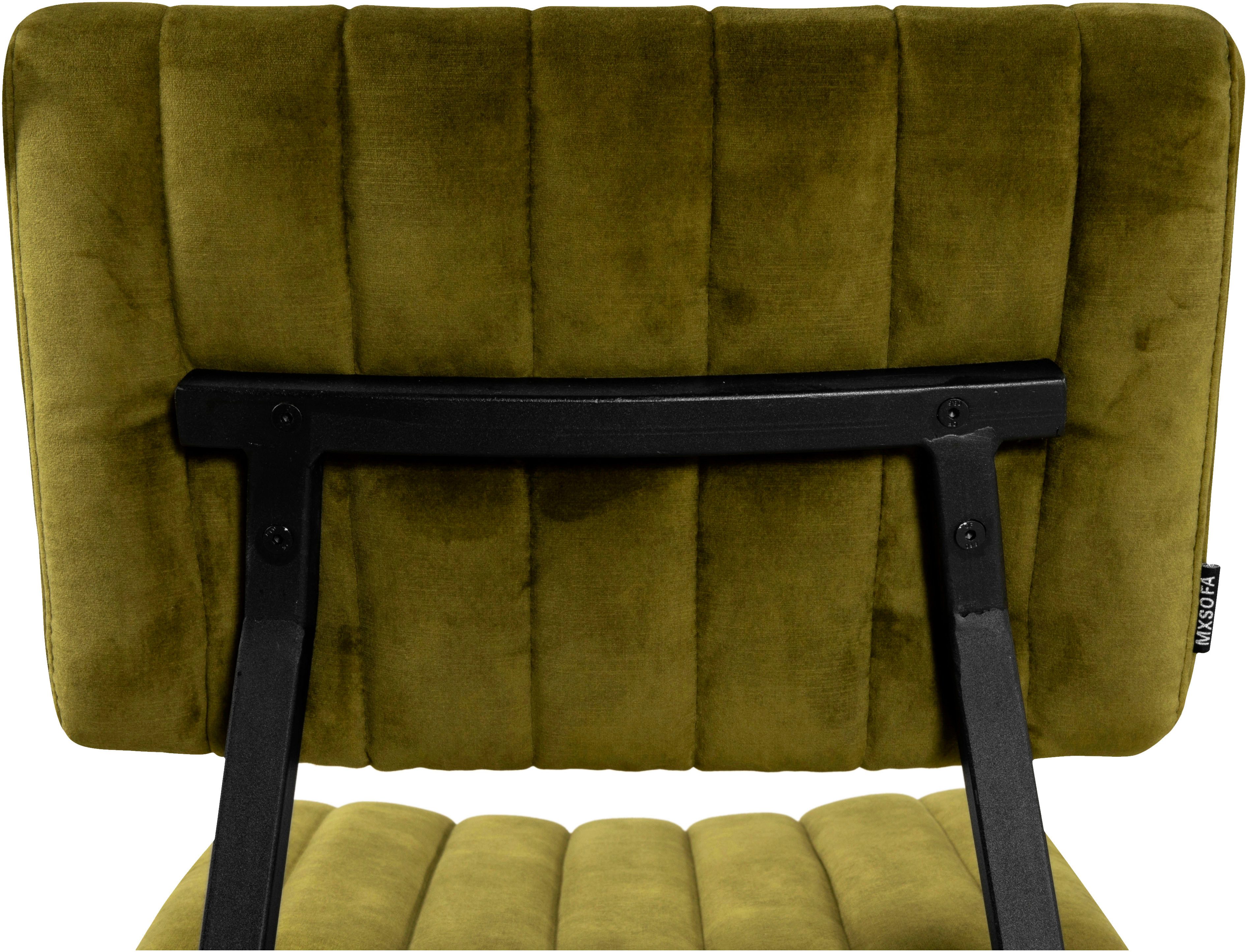 OMG Design Eetkamerstoel Ivan onderhoudsvriendelijk velvet bekleding, keukenstoel (set)