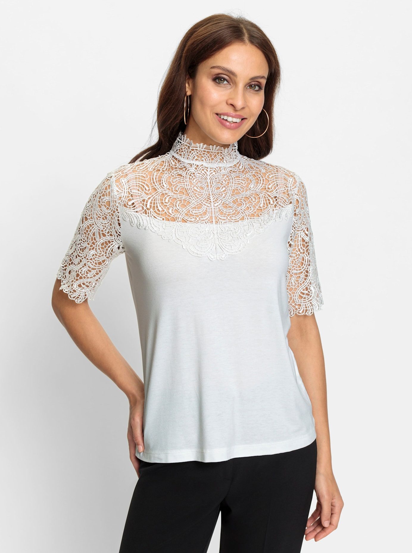 Lady Kanten shirt (1-delig)