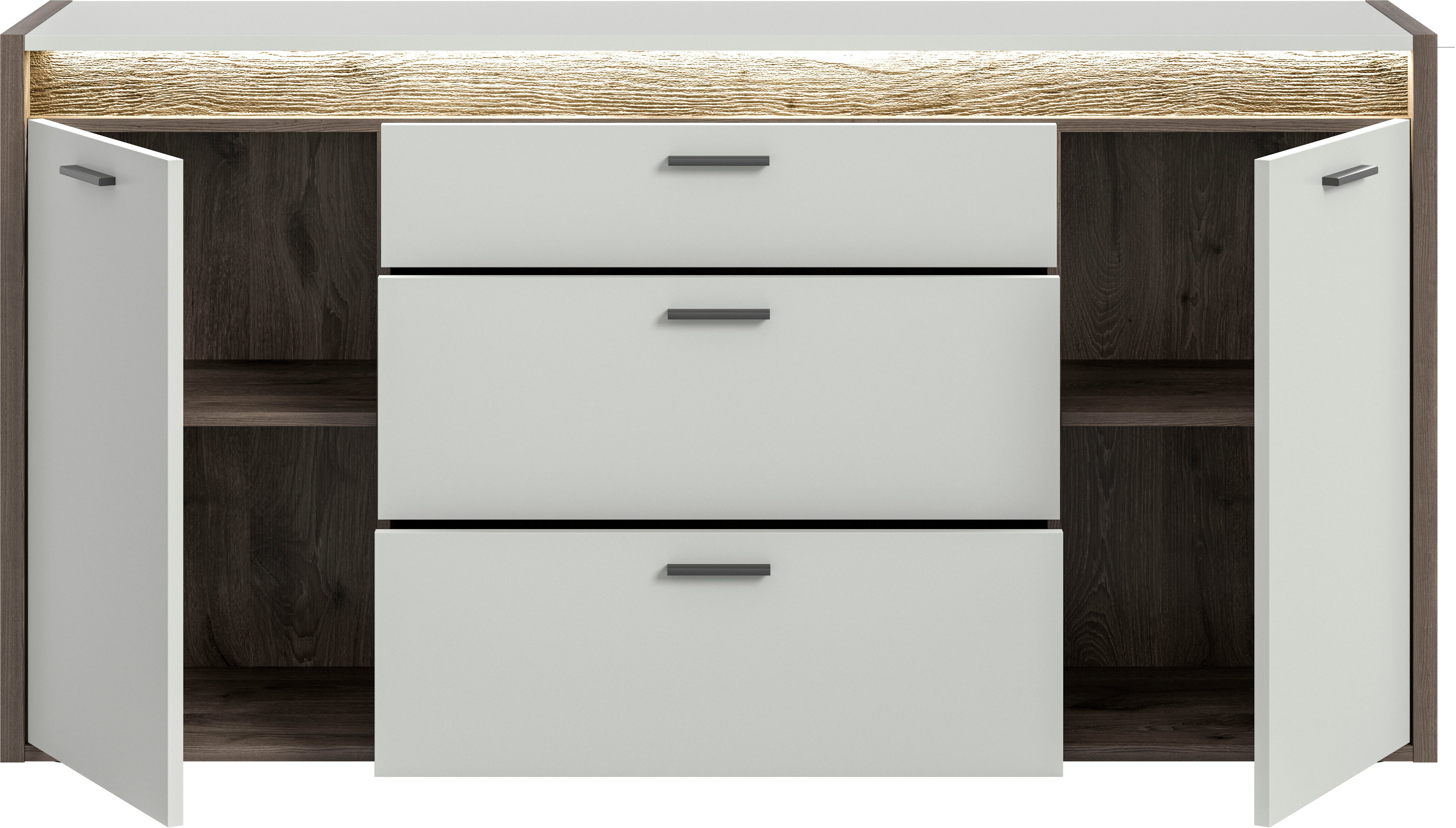 INOSIGN Dressoir Treviso, Breedte 167cm, incl. Frontverlichting, 2 deuren, 2 legplanken