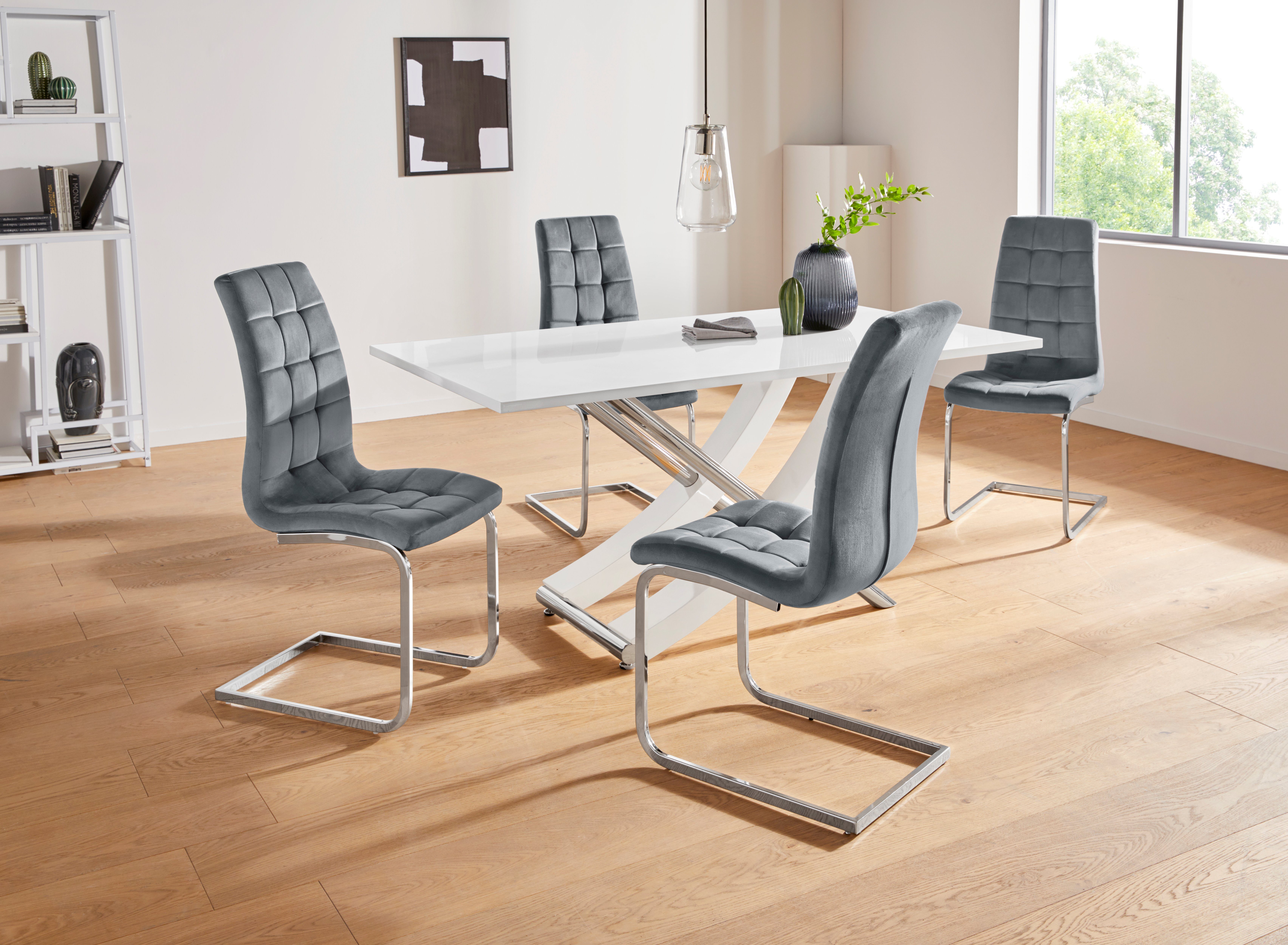 INOSIGN Eettafel Kaleo, TOPSELLER! Breedte 160 cm, modern ontwerp, stabiel, hoogglans
