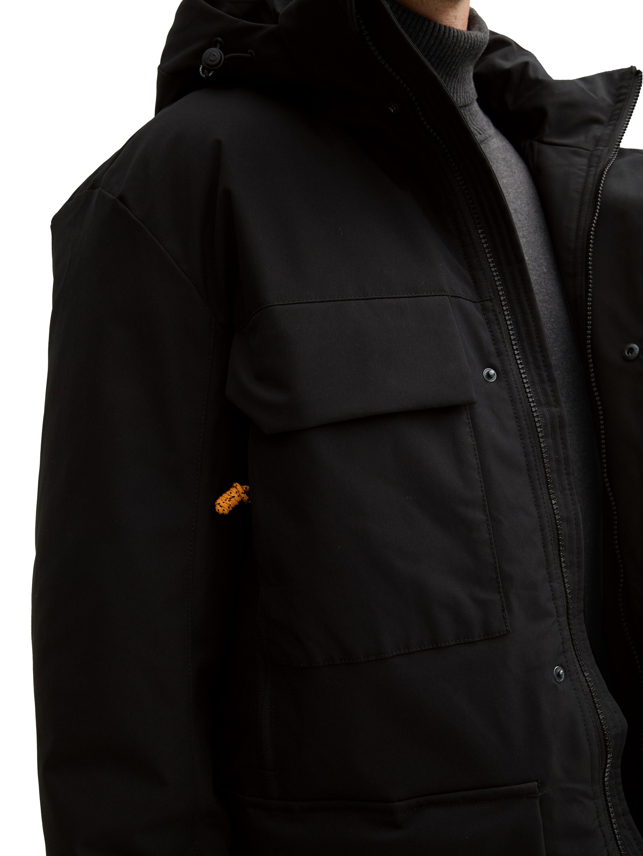 Tom Tailor Denim Gewatteerde jas met een capuchon