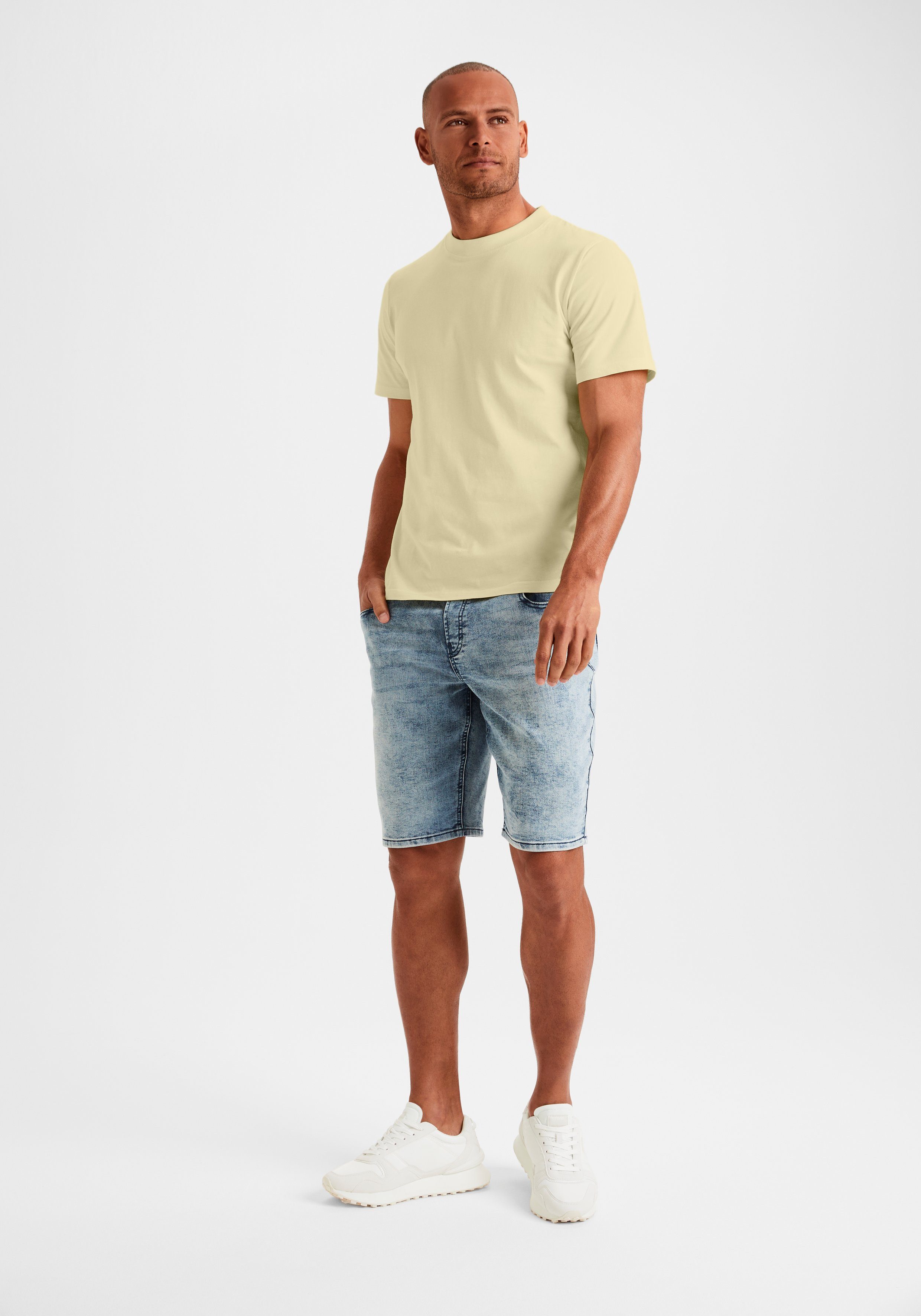KangaROOS T-shirt Vrijetijdsshirt met korte mouwen, ronde hals van 100% katoen (Set van 2)
