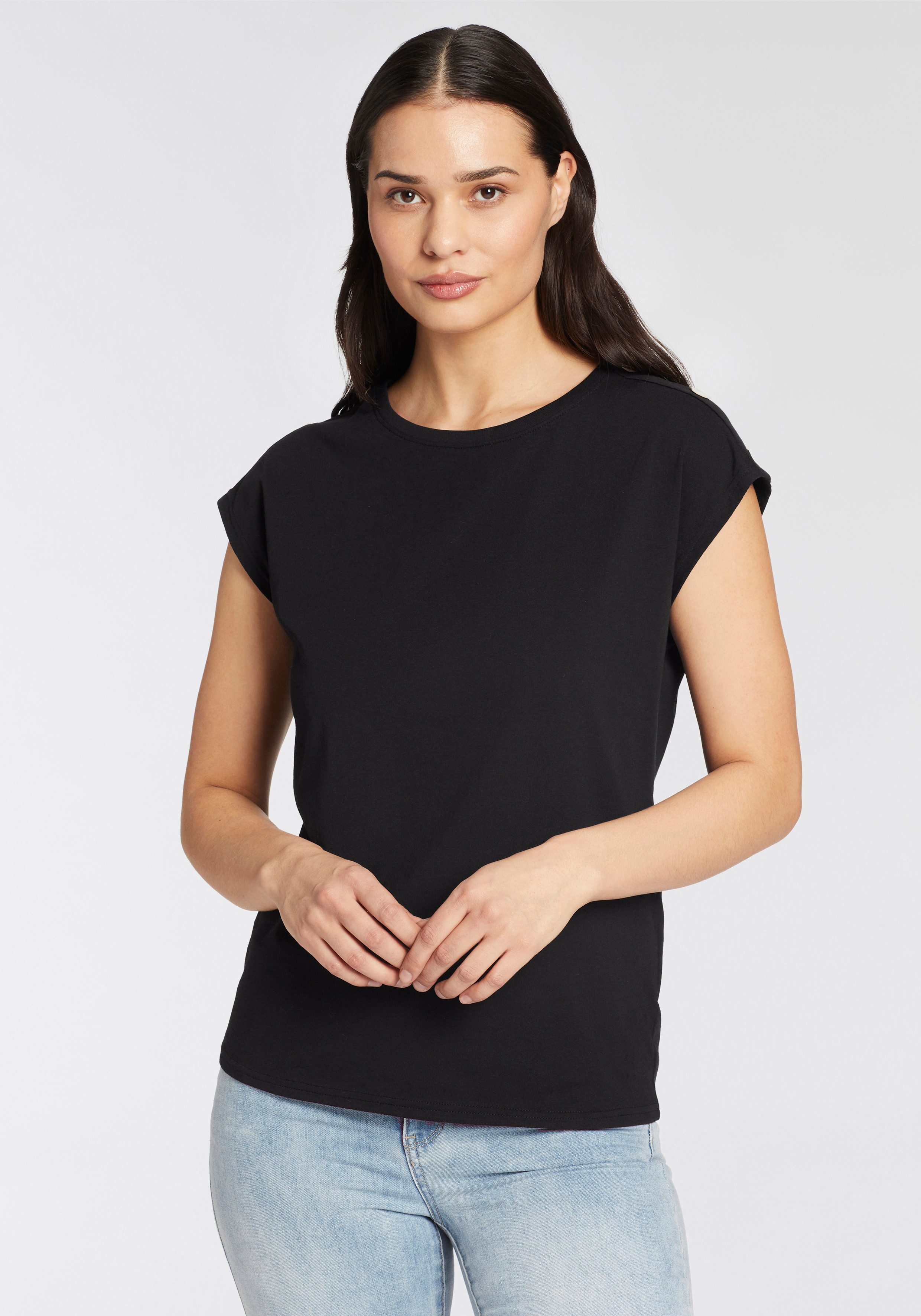Laura Scott T-shirt met decoratieve knopen