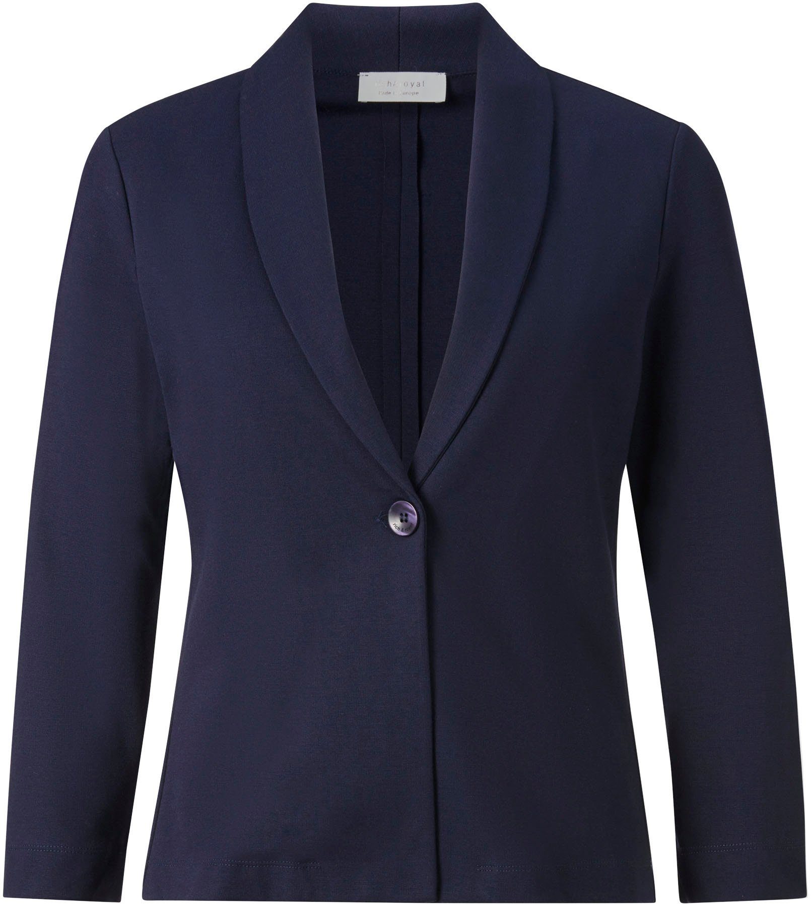 Rich & Royal Jerseyblazer met 1-knopsluiting