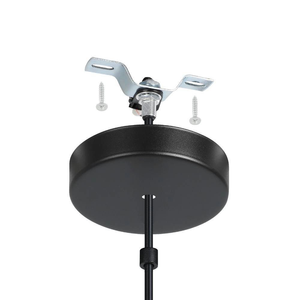 EGLO Hanglamp DEMBLEBY Hanglamp, excl. lichtbron E27, Hygge Hanglamp, woonkamerlamp, eettafellamp, gevlochten, 110x32cm