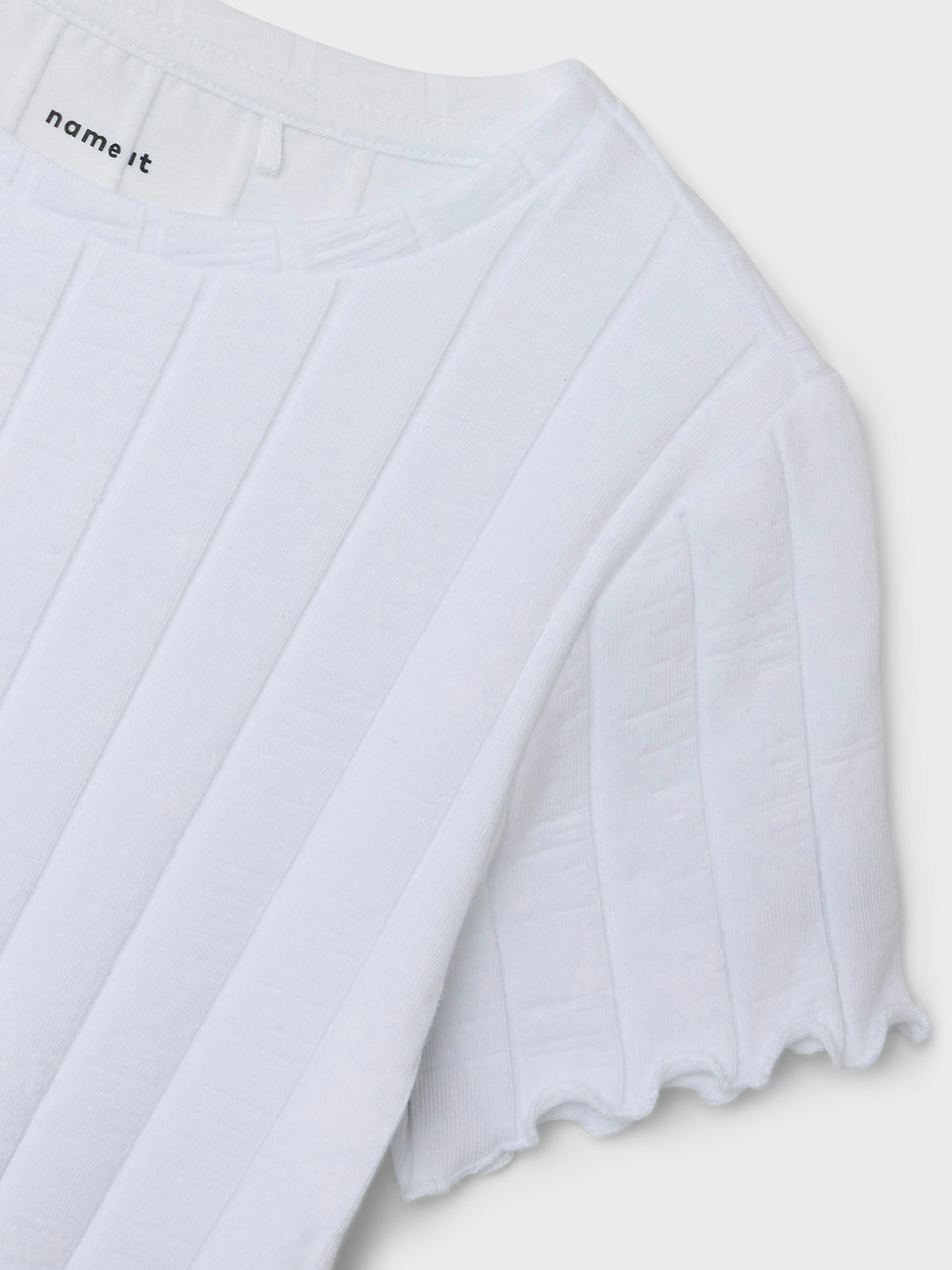 Name It T-shirt NKFNORALINA SS CROP TOP NOOS