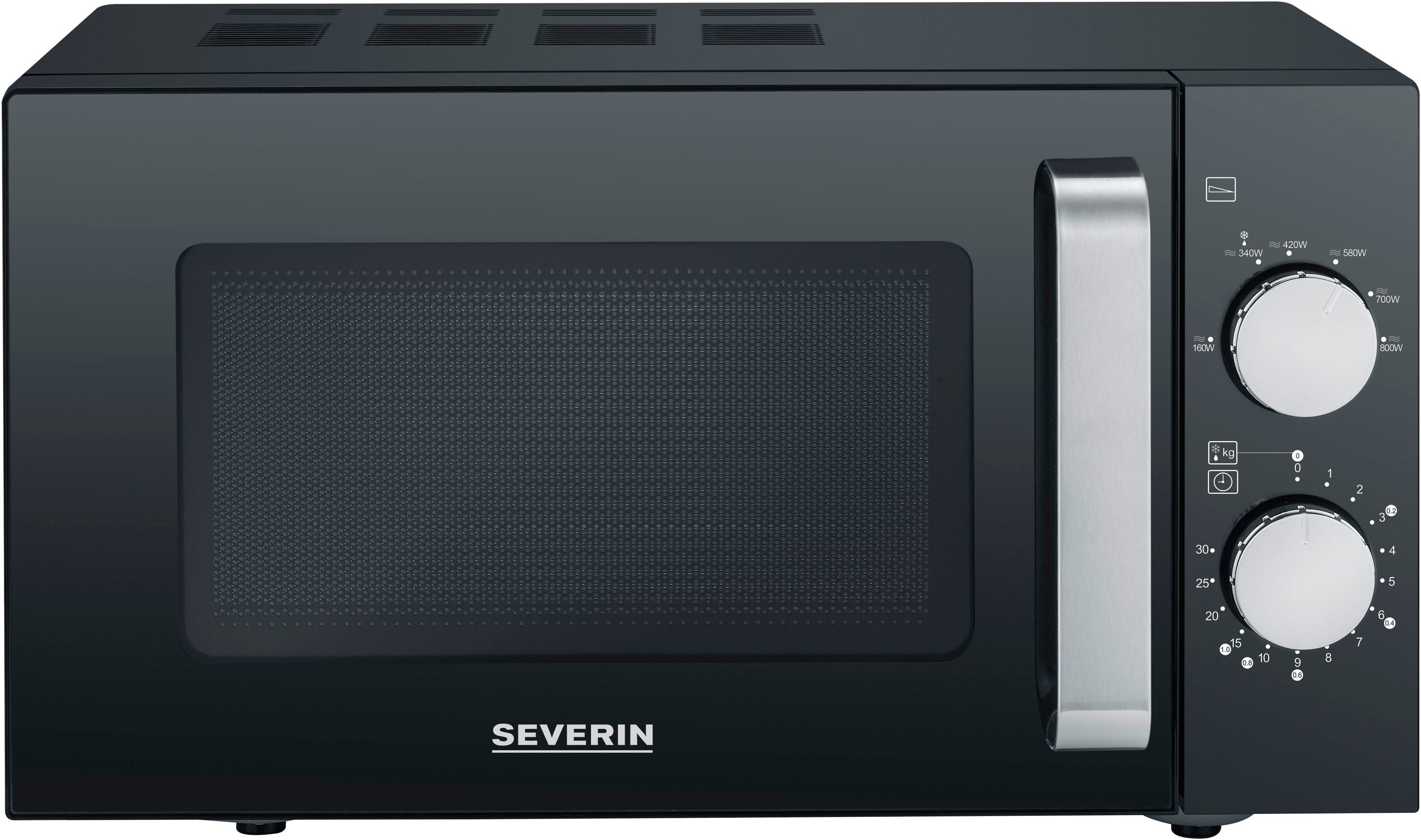 Severin Magnetron MW 7761 XXL-gebruikoppervlak dankzij glazen bodem