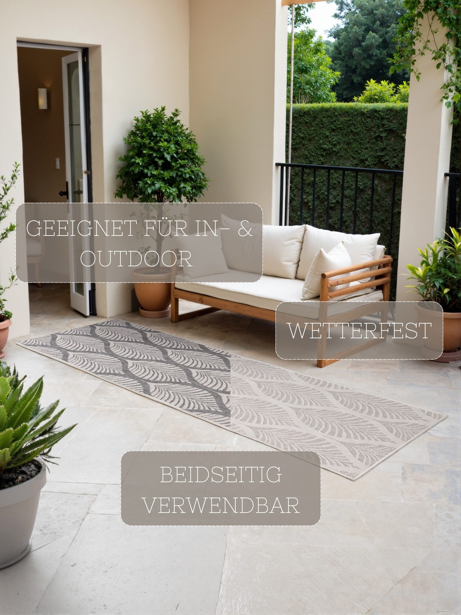 NORTHRUGS Outdoorkleed Liora omkeerbaar tapijt