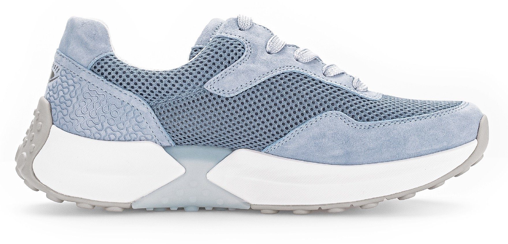Gabor Rollingsoft Sneakers met sleehak , vrijetijdsschoen, lage schoen, veterschoen met optifit-voetbed