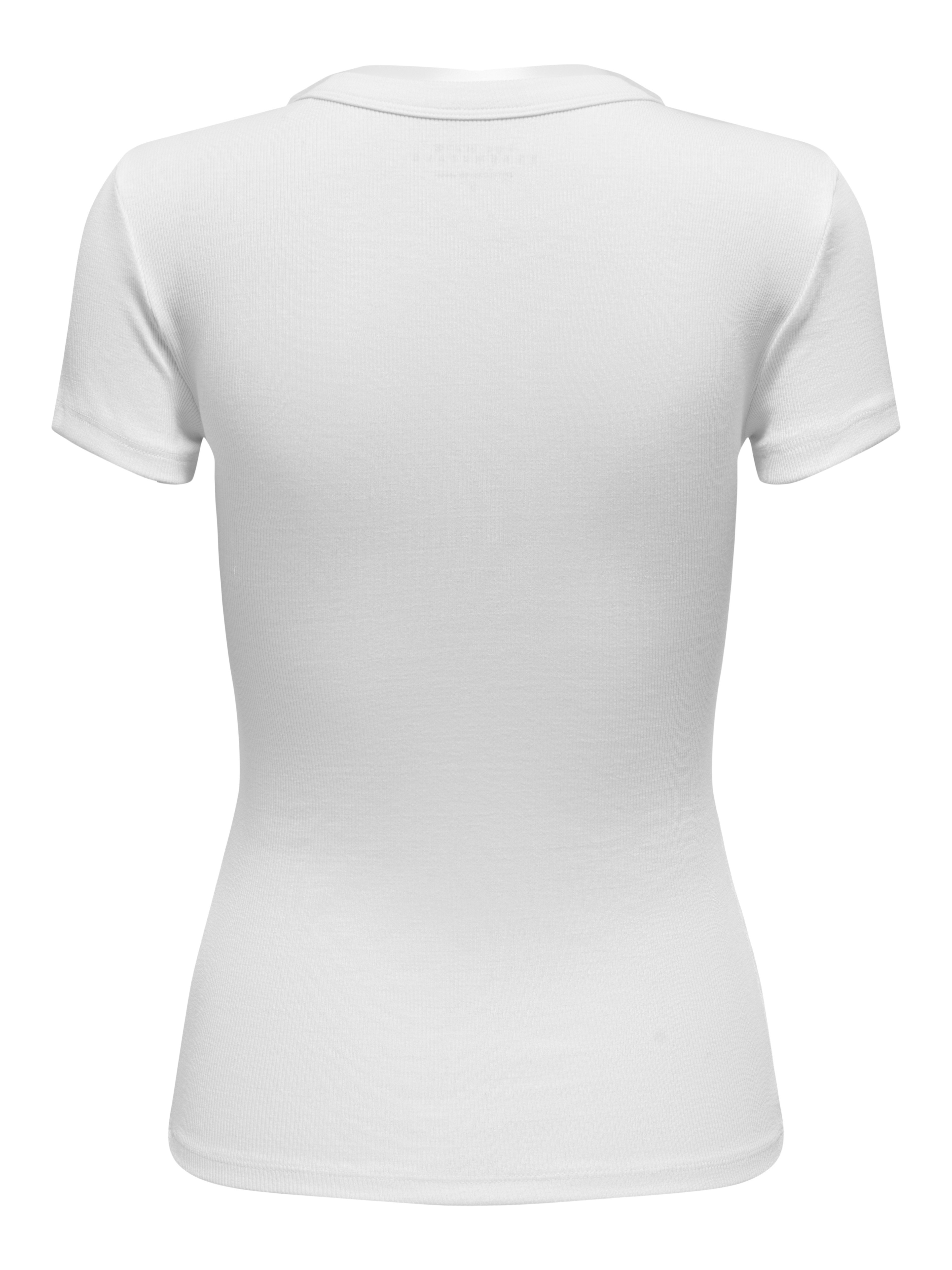 Only Shirt met korte mouwen ONLEASY S/S O-NECK TOP BOX JRS