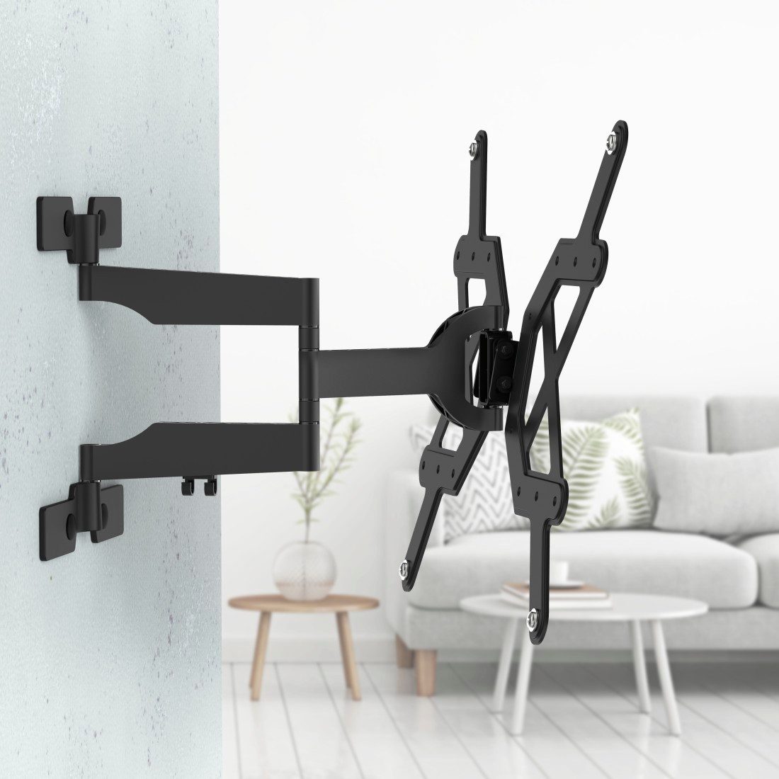 Hama Tv-wandhouder Beugel, draaibaar, kantelbaar, extra plat van 81 - 165 cm (32"- 65")