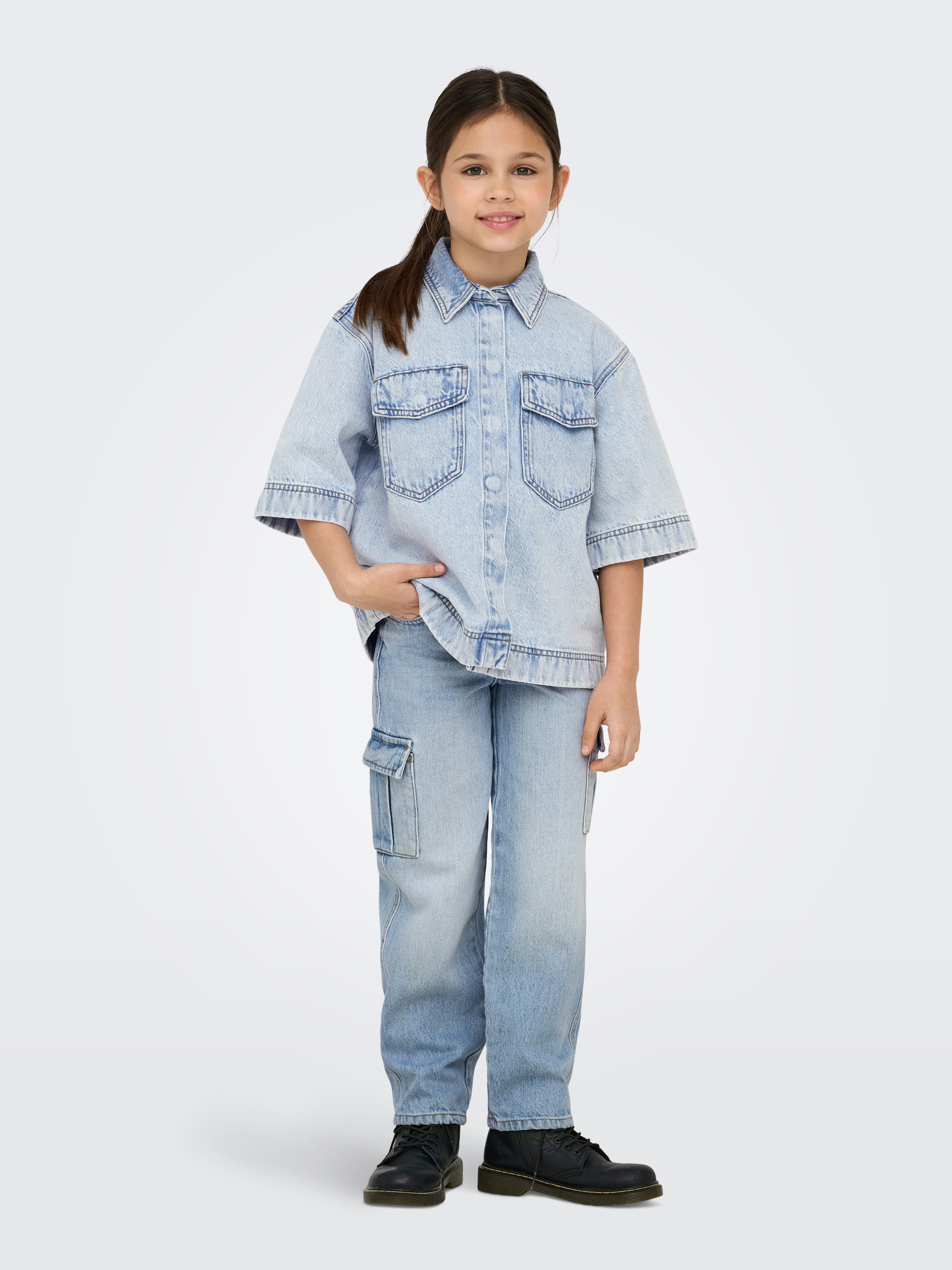 KIDS ONLY Cargo jeans KOGHARMONY WIDE CARGO CARROT AZG NOOS