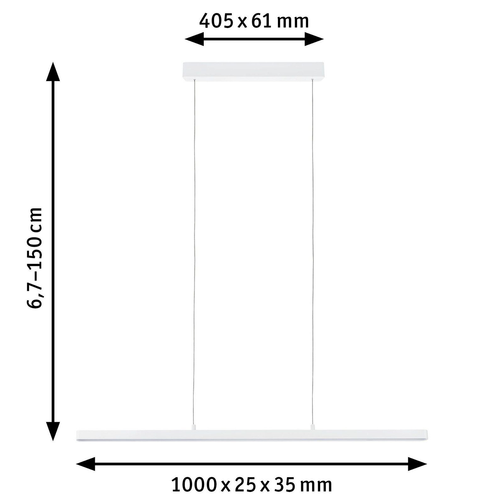 Paulmann Led-hanglamp Lento Smart Home Zigbee 3x13,5W 230V Aluminium/Kunststof (1 stuk)
