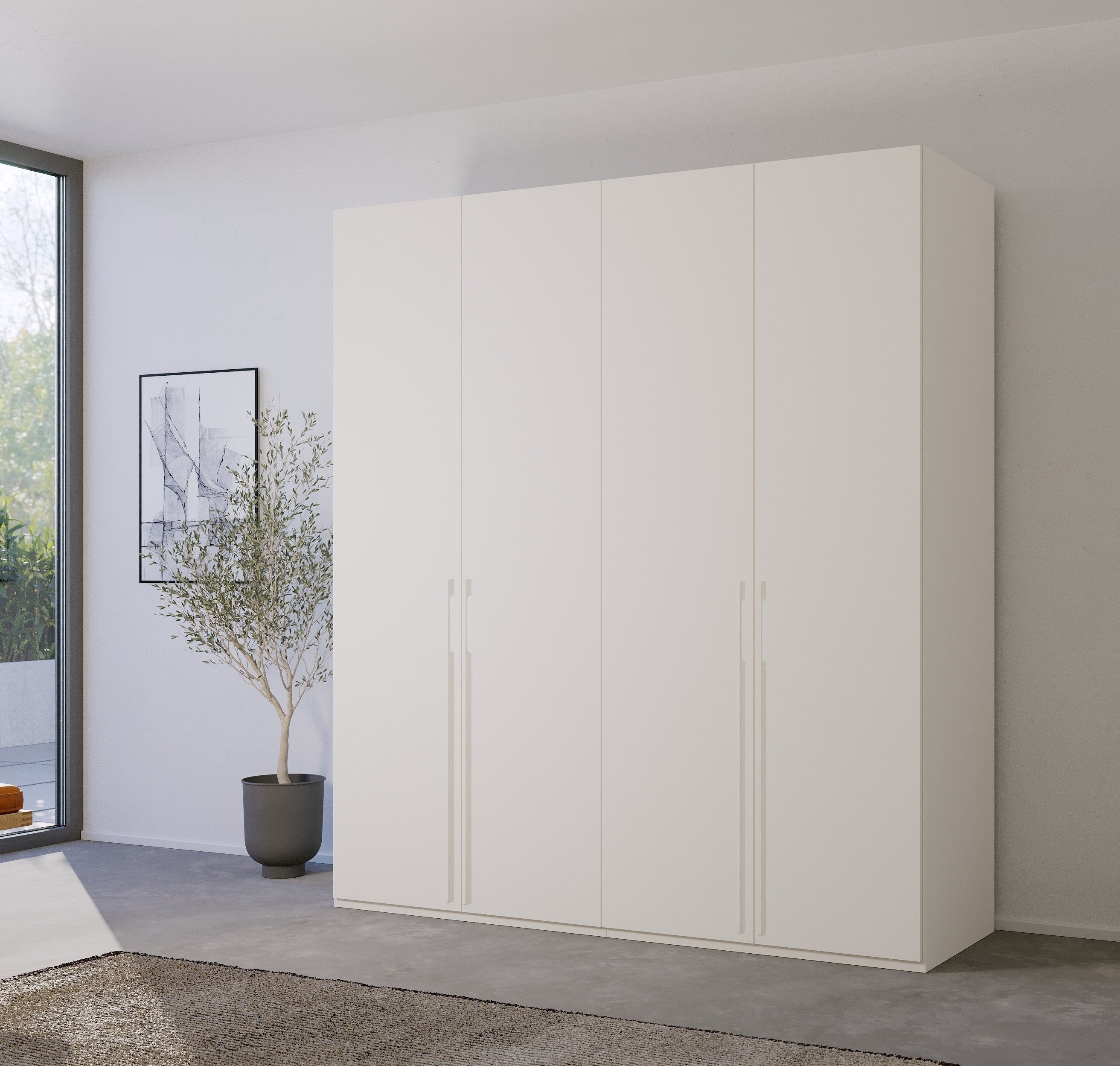 rauch Draaideurkast Skat Pure met elegante handgrepen en praktische inrichting