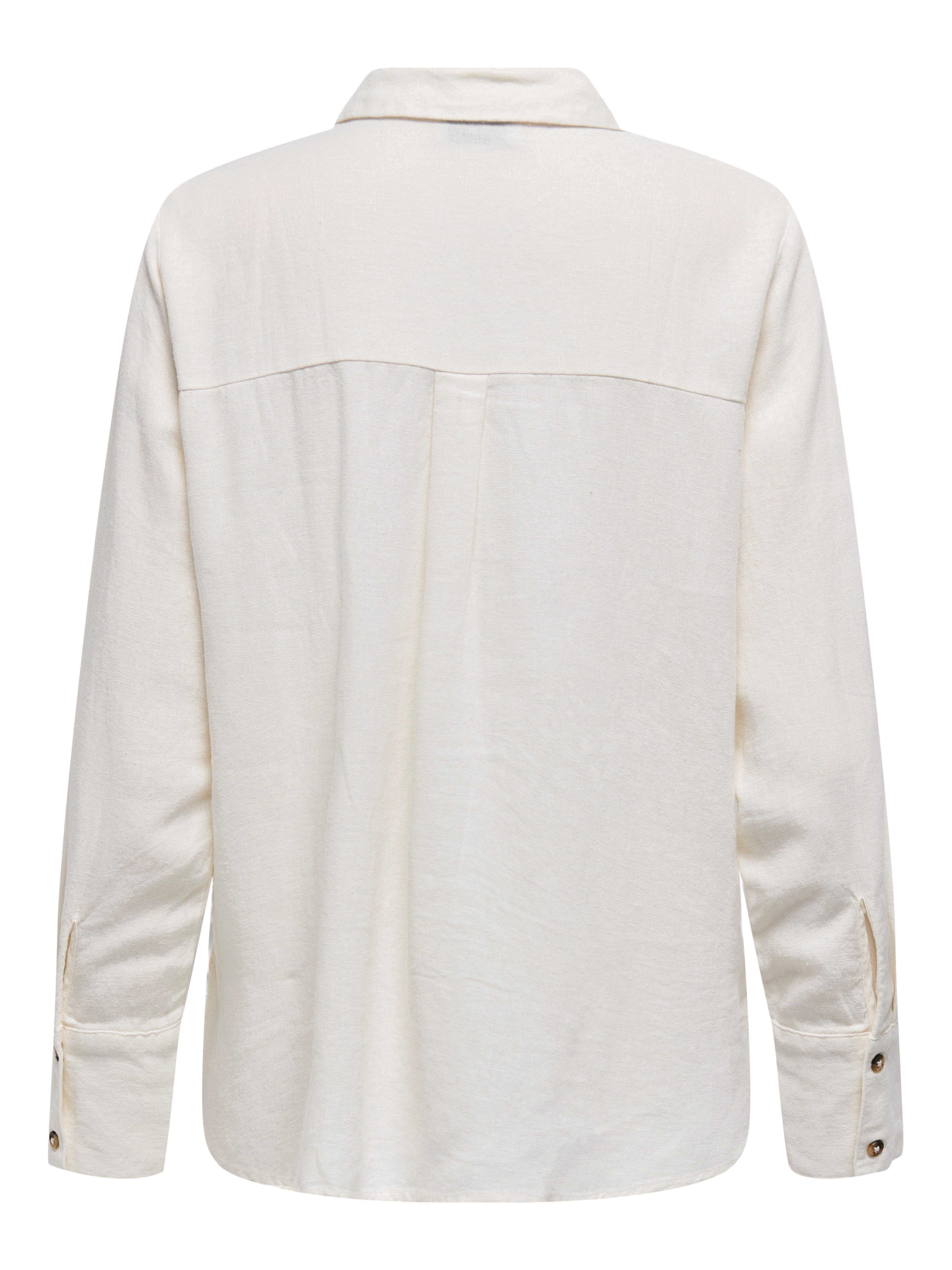 JDY Overhemdblouse JDYSAY L/S LINEN LOOSE SHIRT WVN NOOS