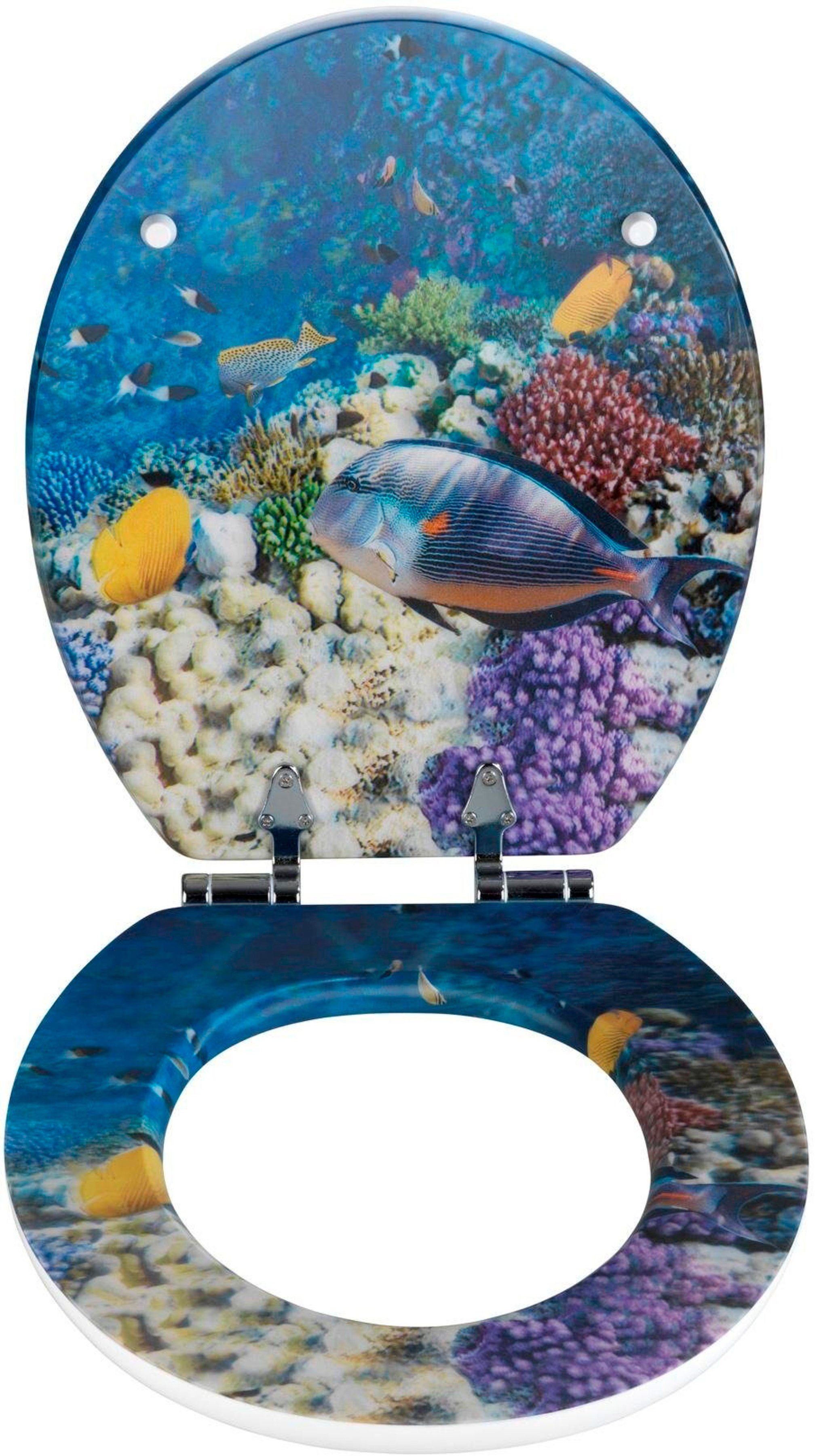 WENKO Toiletzitting Fish