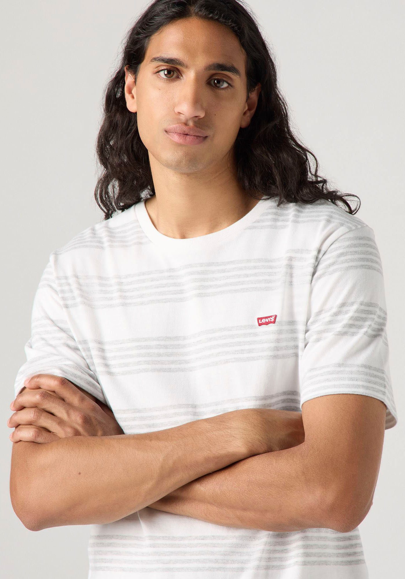 Levi's® T-shirt met gestreept patroon
