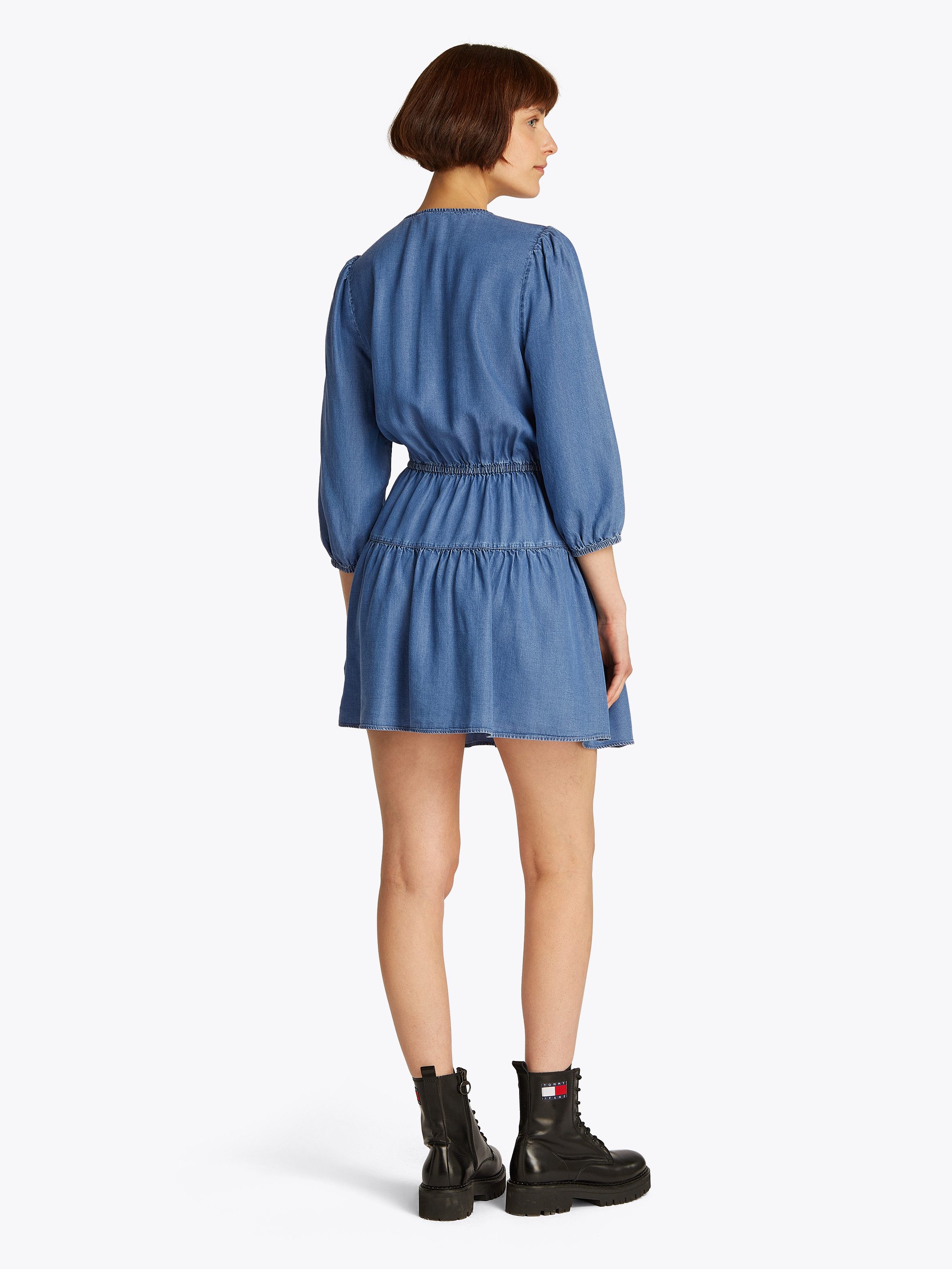 TOMMY JEANS Blousejurk TJW CHAMBRAY MINI DRESS EXT