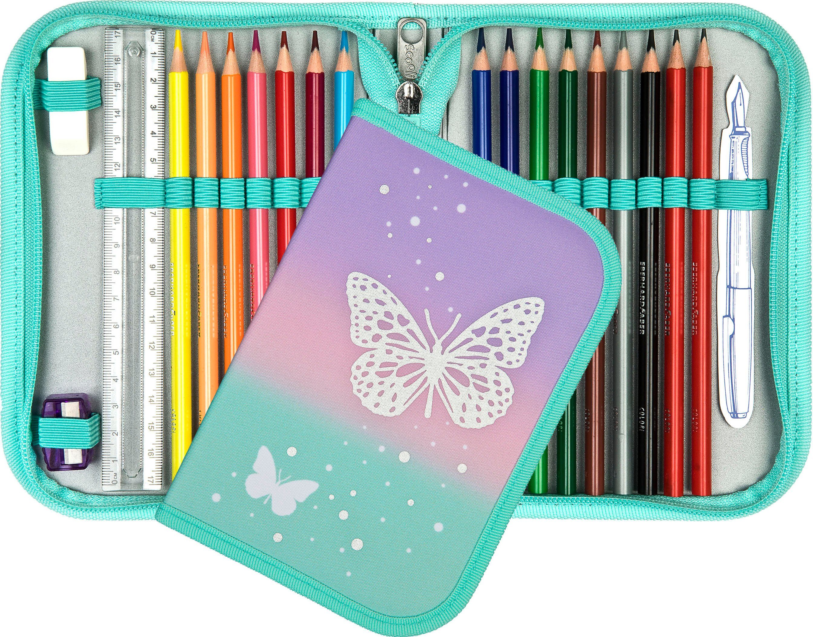 Scooli Schooltas EasyFit, Butterfly Wishes (5-delig)