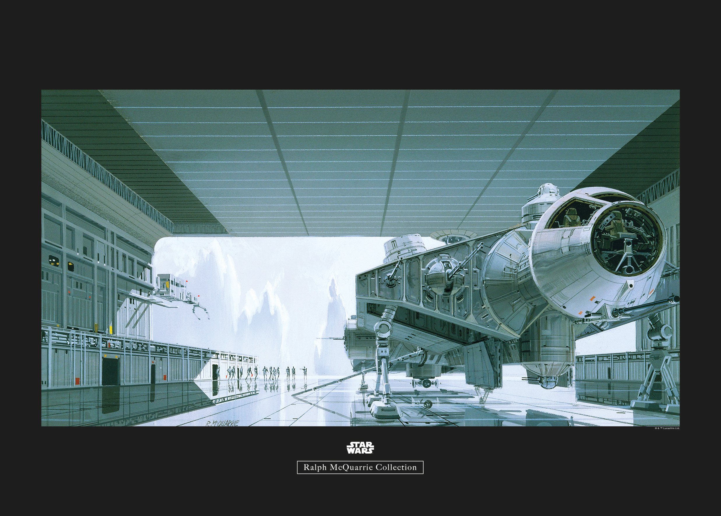 Komar wanddecoratie Star Wars Classic RMQ Hangar Shuttle, zonder lijst