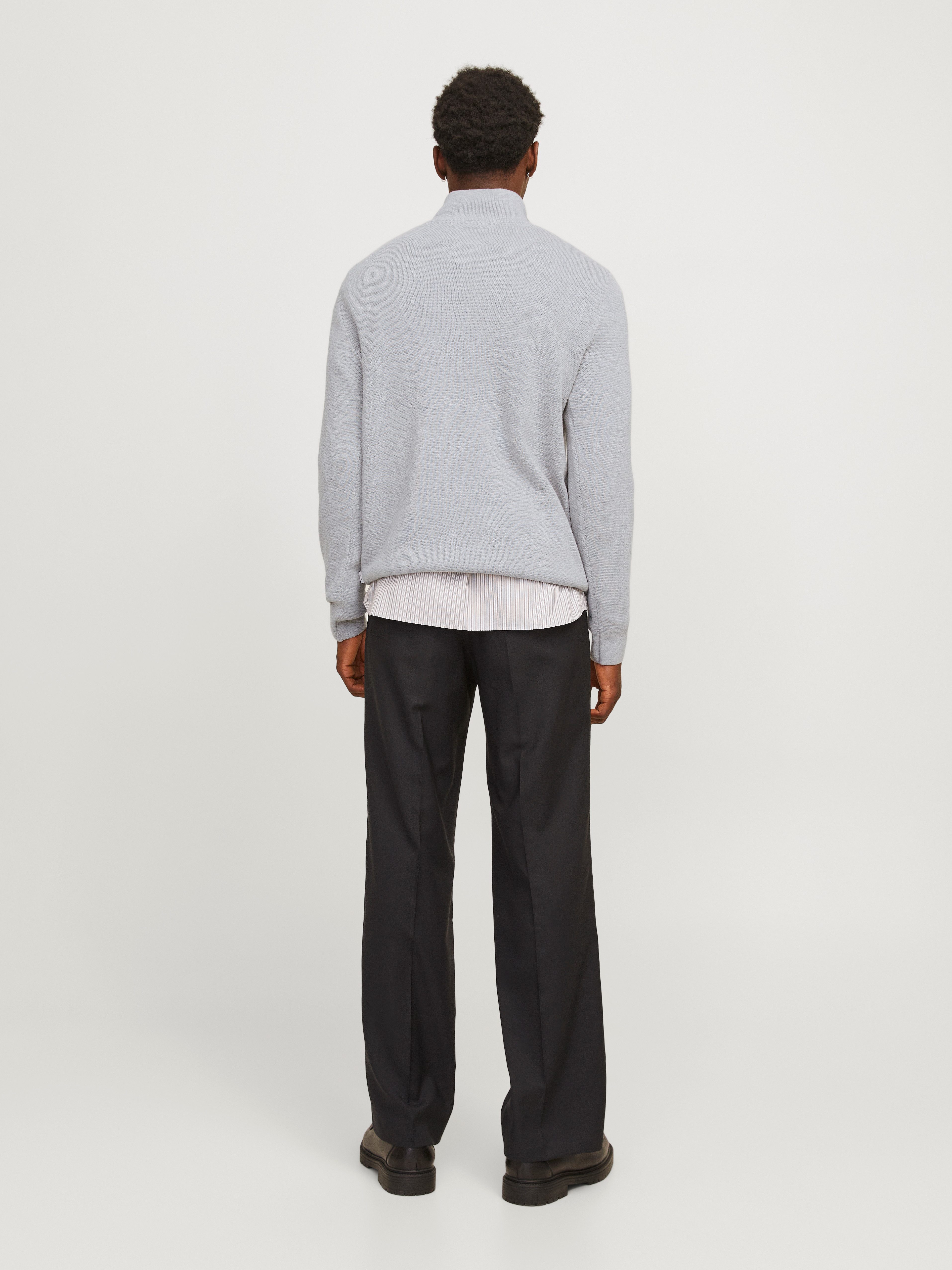 Jack & Jones Schipperstrui JPRBLAMILANO STITCH KNIT HALF ZIP SN