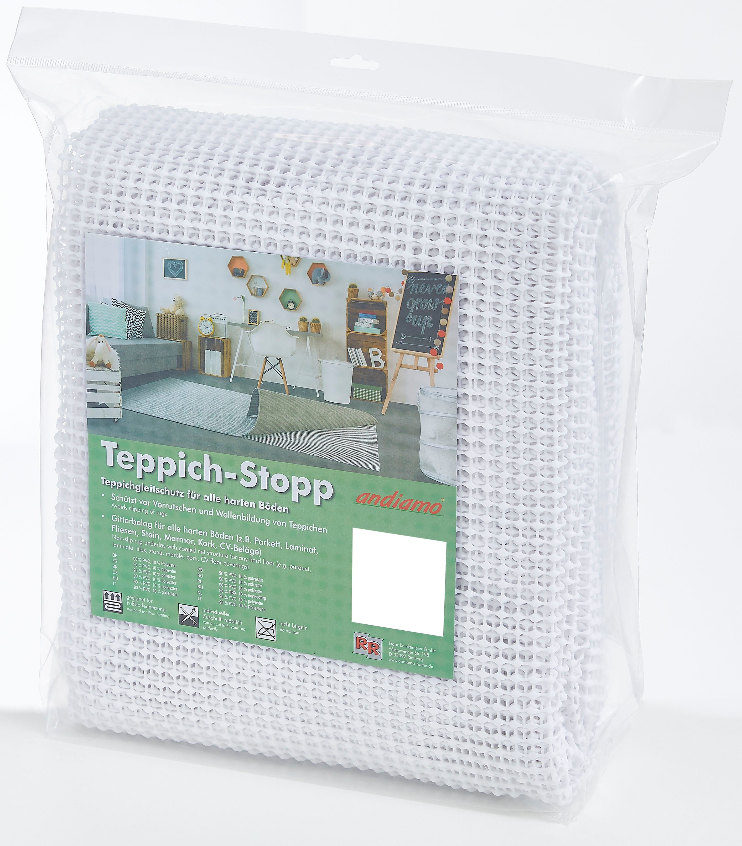 Andiamo Antislip tapijtonderlegger Vloerkleed stop Antislip-onderlegger, op maat te snijden, favoriet