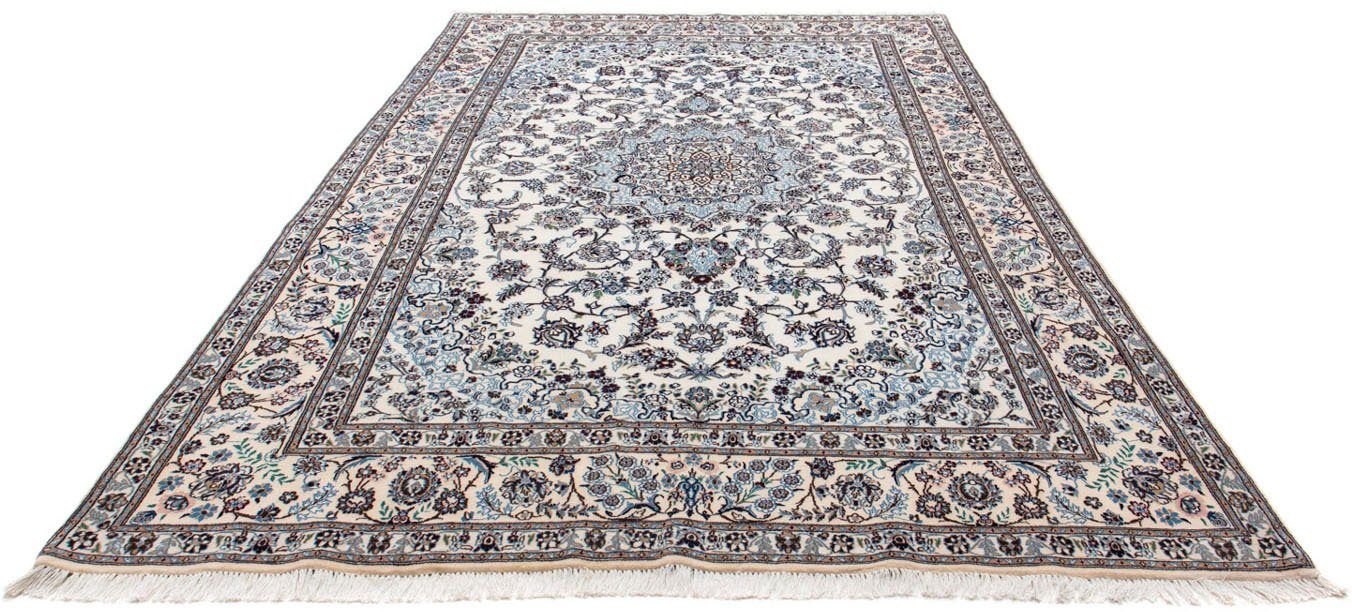 morgenland Wollen kleed Nain 6la medaillon beige 302 x 197 cm Uniek exemplaar met certificaat