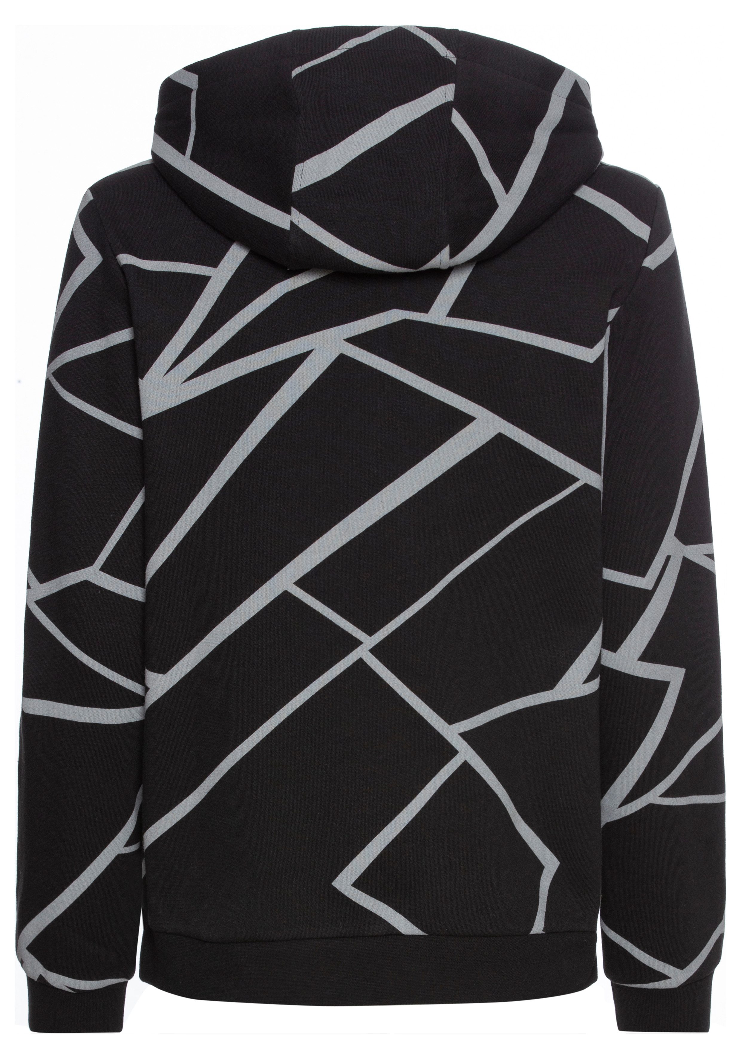 Laura Scott Hoodie met moderne print all-over nieuwe collectie