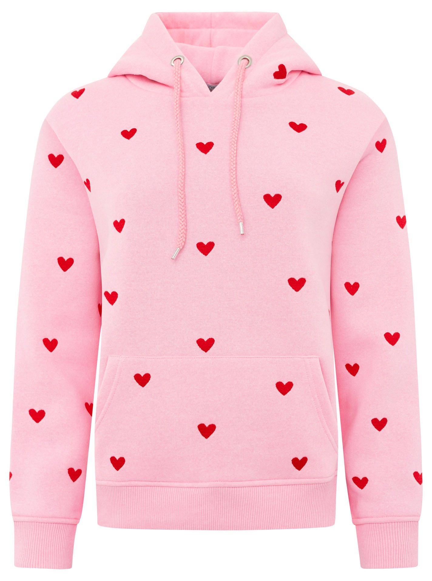 Zwillingsherz Hoodie Hearts met mini me-stijl voor moeders & dochters dames truien met capuchon maat SM (S/M) roze