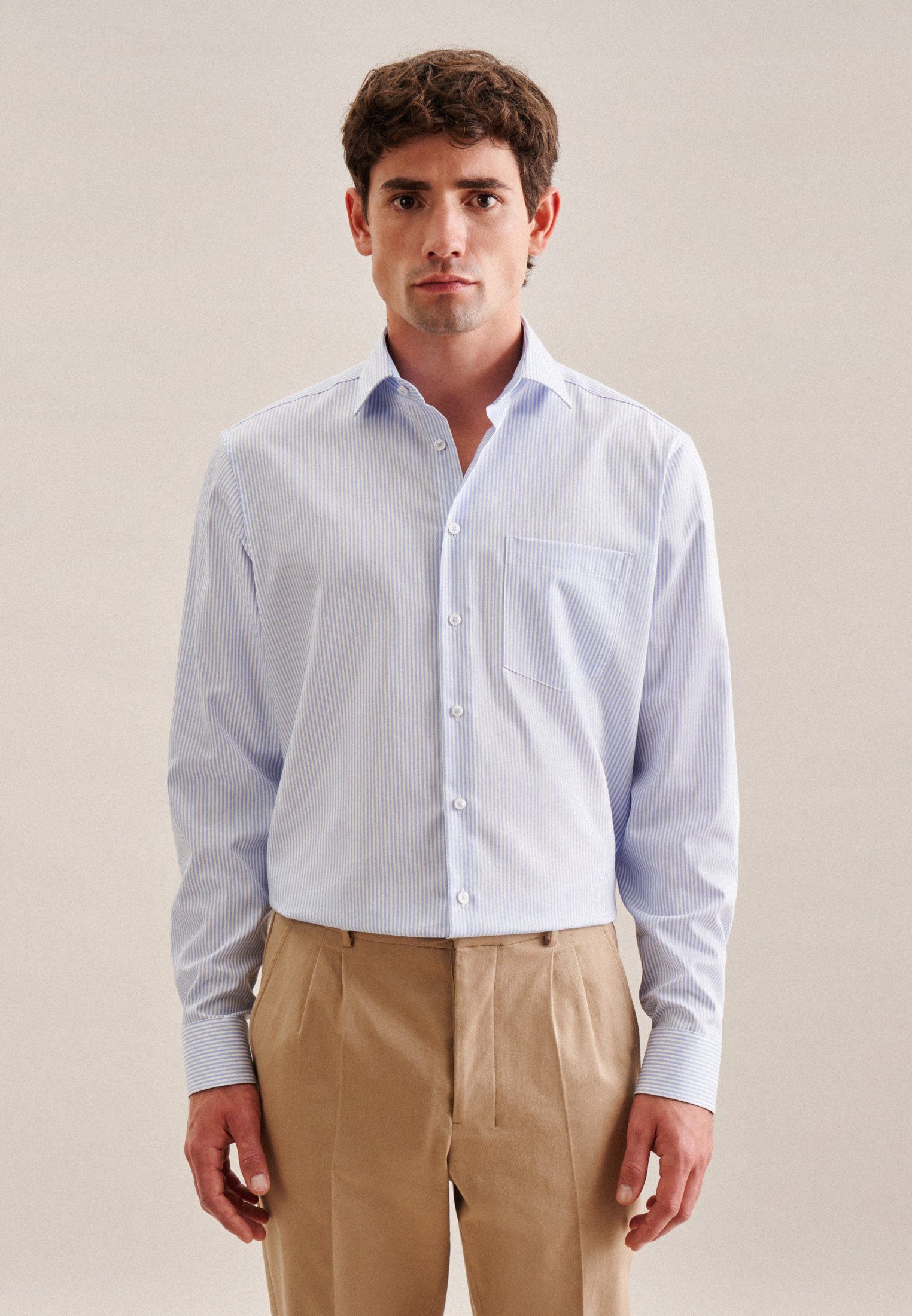 SEIDENSTICKER REGULAR FIT Regular fit zakelijk overhemd met streepmotief