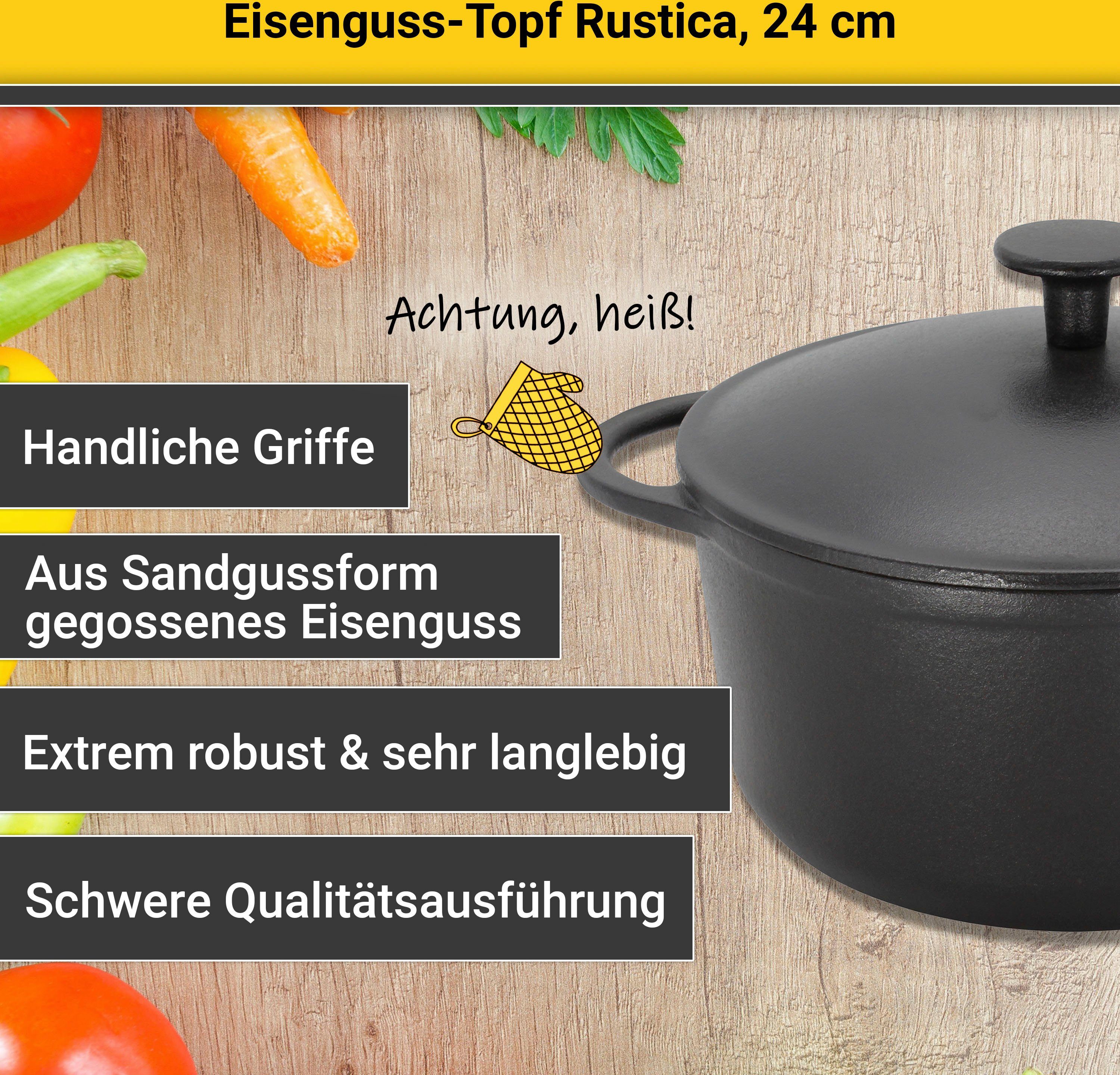 Krüger Braadpan Gietijzeren braadpan met deksel RUSTICA