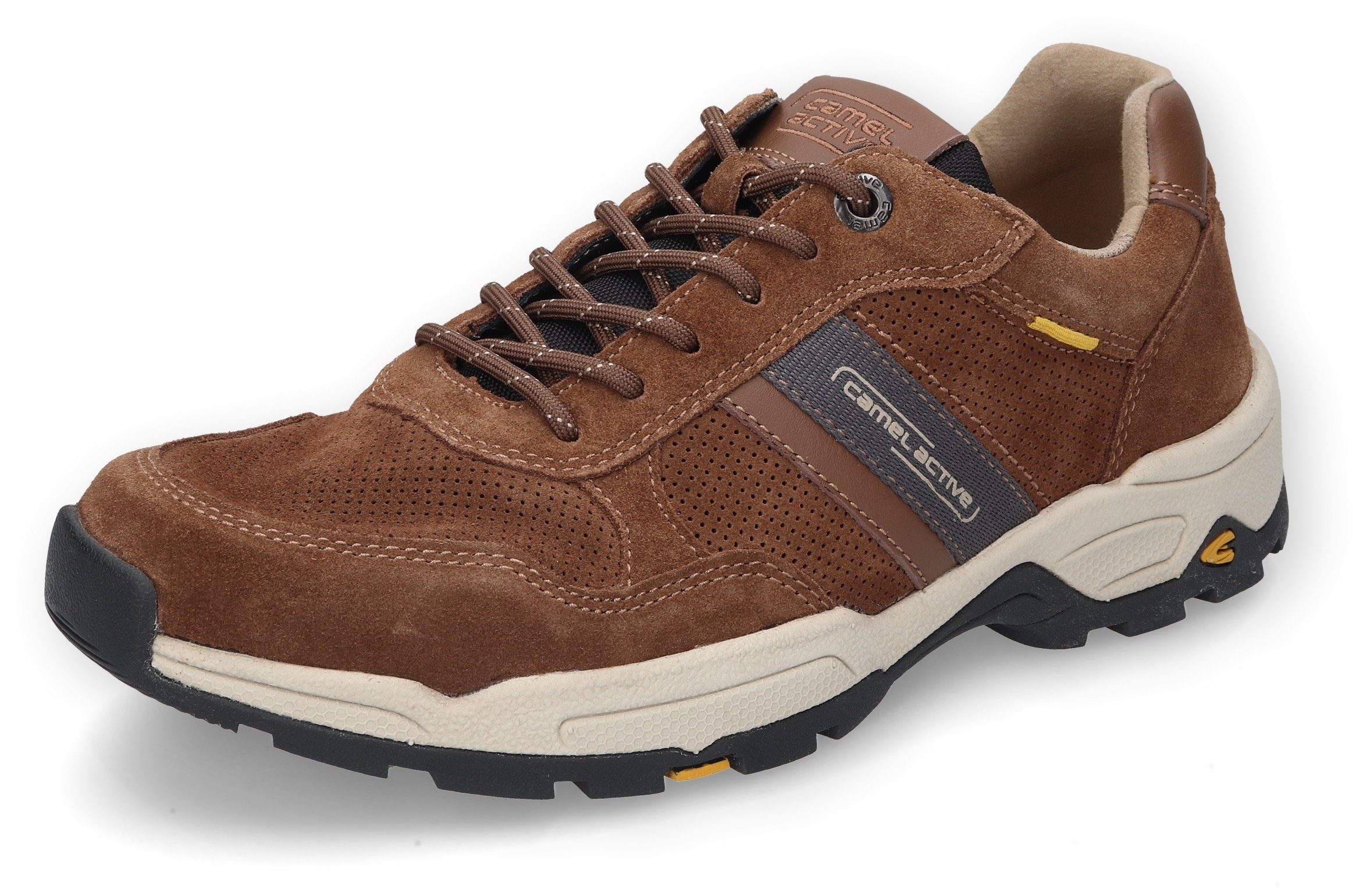 Camel active Sneakers met gepolsterde binnenzool, vrijetijdsschoen, halfschoen, veterschoen