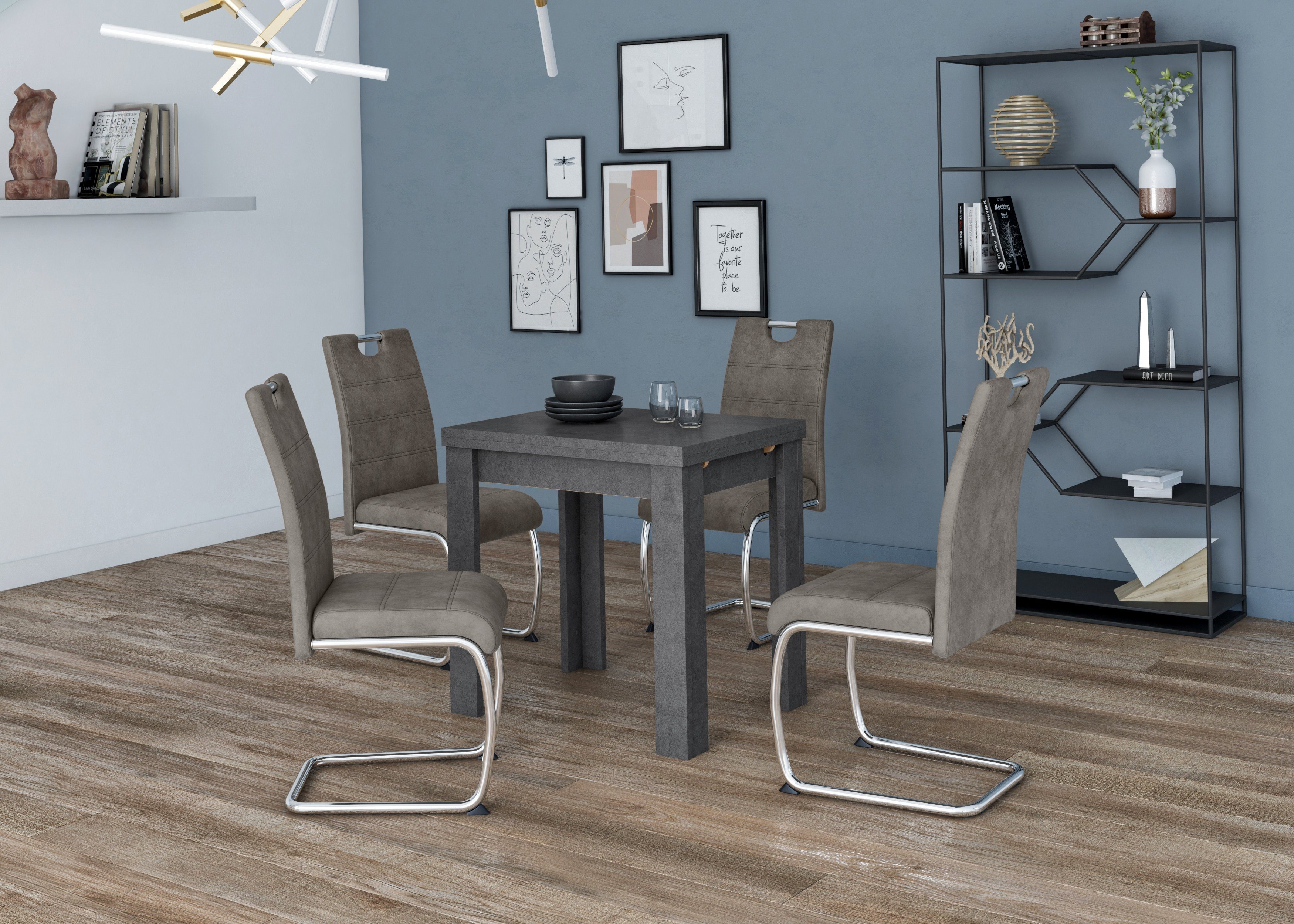 Mäusbacher Eettafel Monti BESTSELLER!, tafel, keukentafel, uittrekbare tafel uit te trekken tot 136 cm
