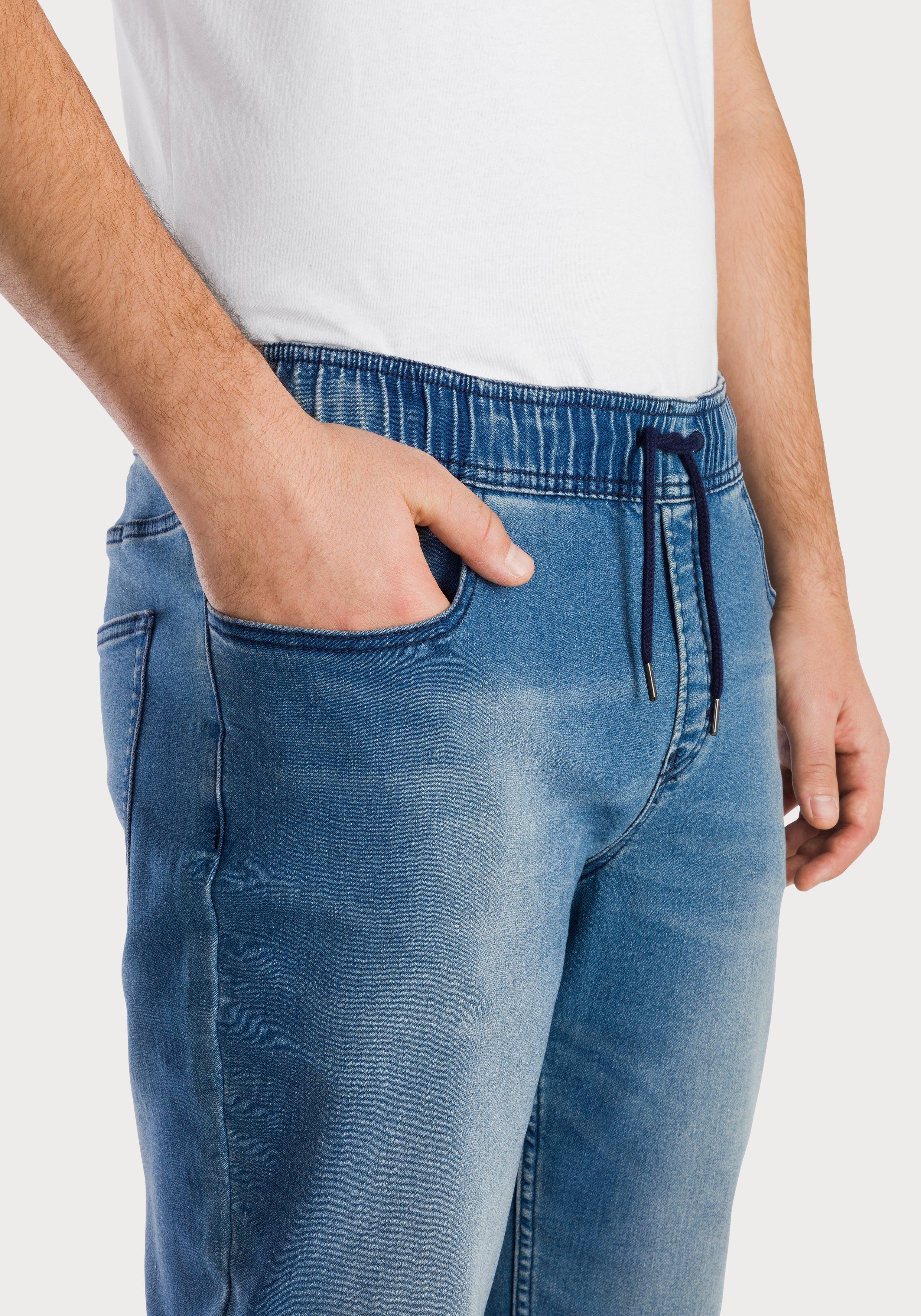 Cursus Verscheidenheid karakter Bench. Jogpants Heren stretch jeans Denim jogger jeans met stretch -  comfortjeans makkelijk besteld | OTTO