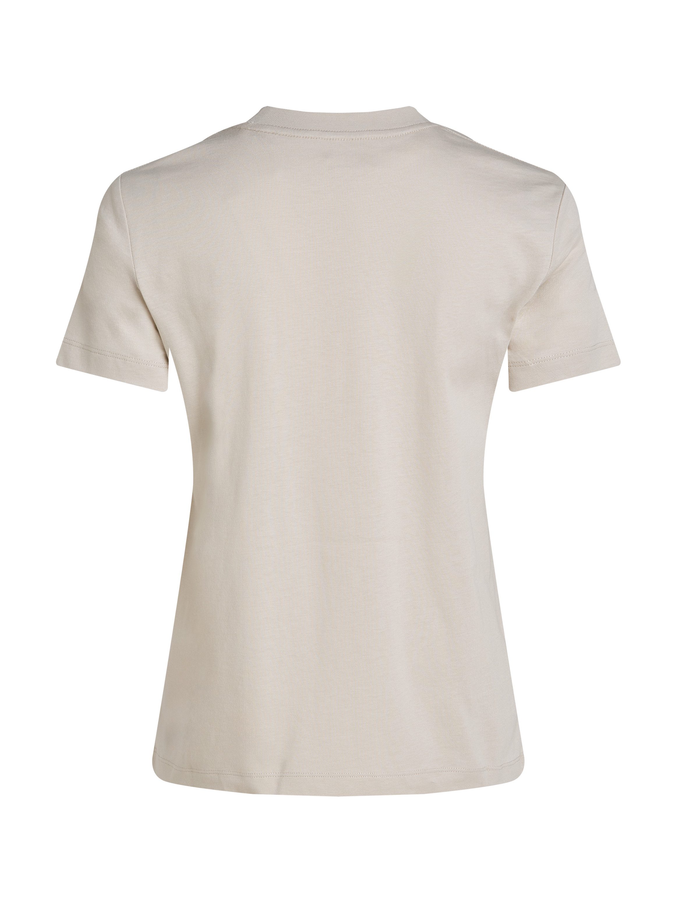 Calvin Klein Shirt met ronde hals GLOSSY MONOLOGO REGULAR TEE