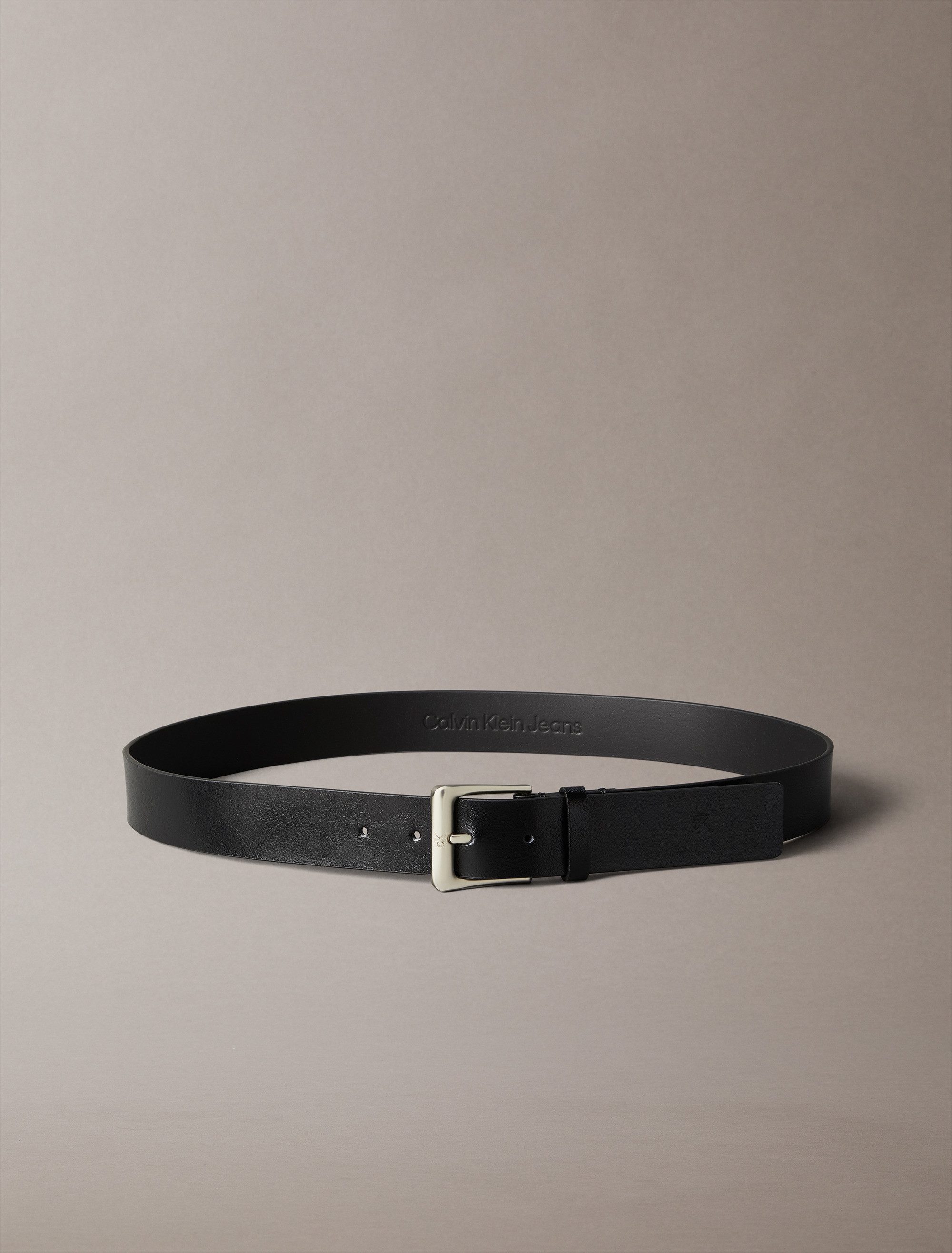 Calvin Klein Leren riem CLASSIC BUCKLE 35MM