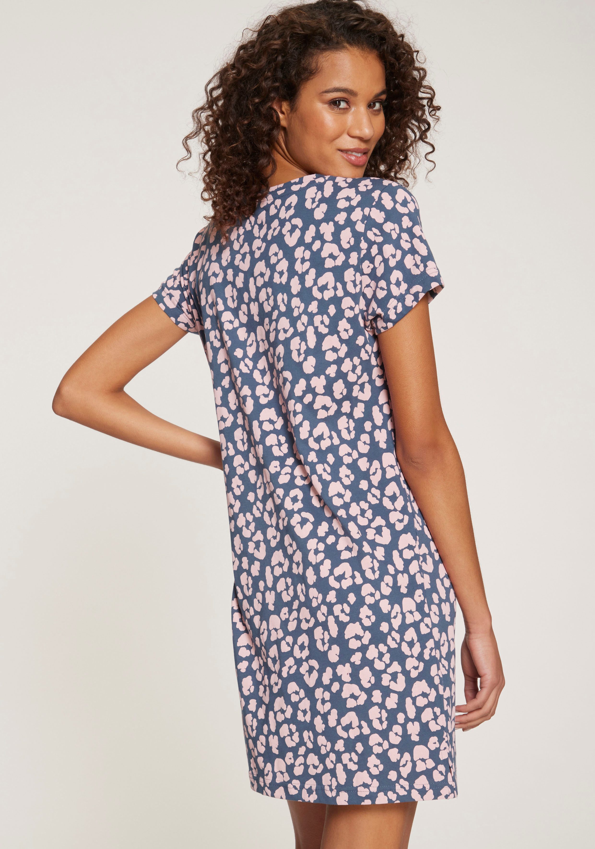 Vivance Dreams Nachthemd met leopatroon (2-delig, Set van 2)
