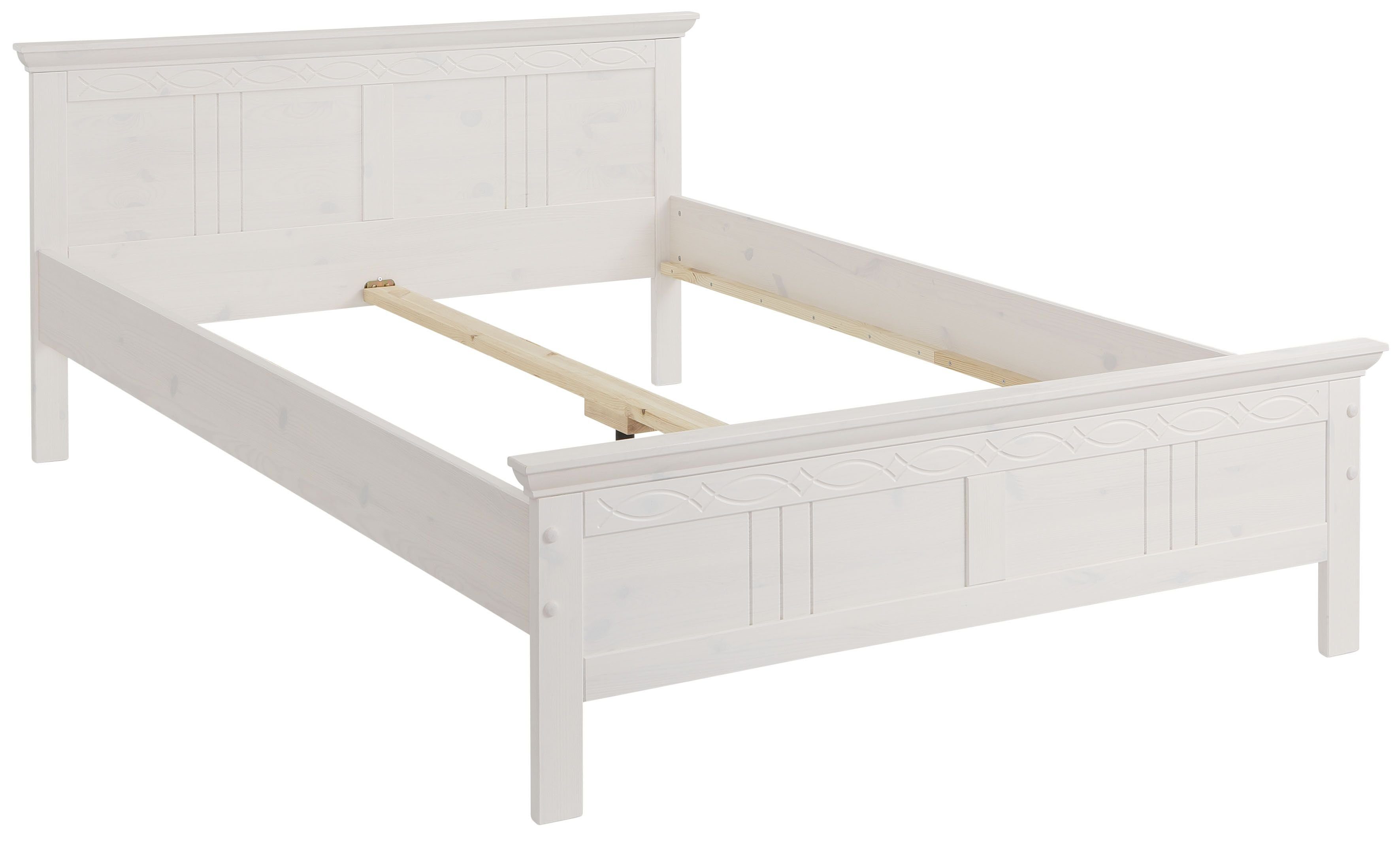Home affaire Massief houten ledikant Indra, TOPSELLER, landhuisstijl, elegant design, gecertificeerd massief hout