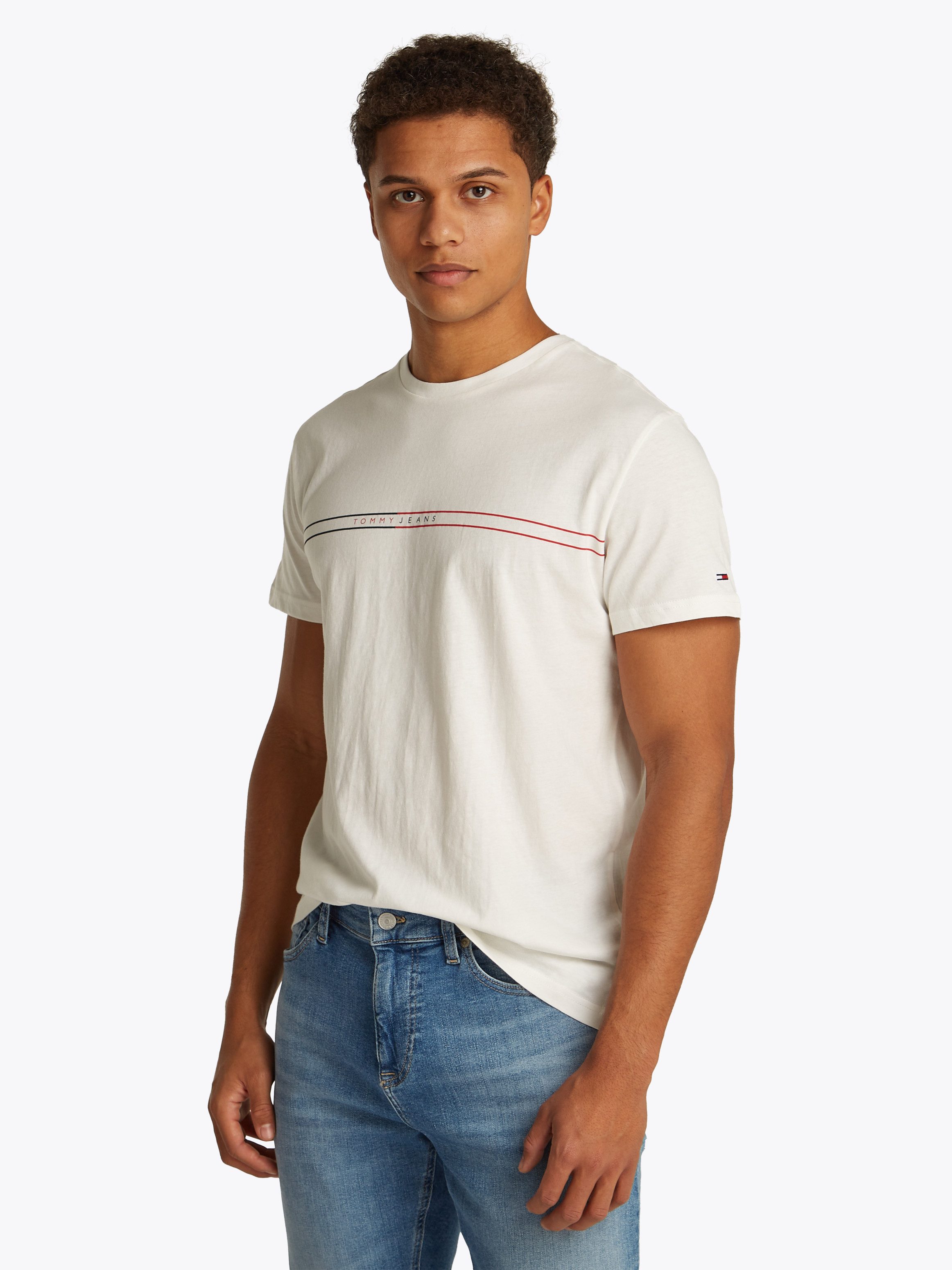 TOMMY JEANS T-shirt TJM SLM ENTRY GRPHC T EXT 2 PCK (set, 2-delig, 2 stuks)