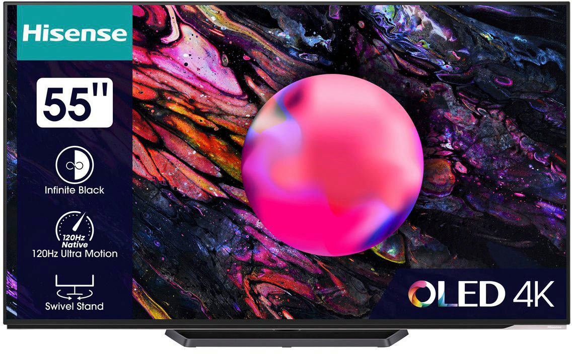 Hisense OLED-TV 55A85K, 139 cm / 55", 4K Ultra HD, Smart TV