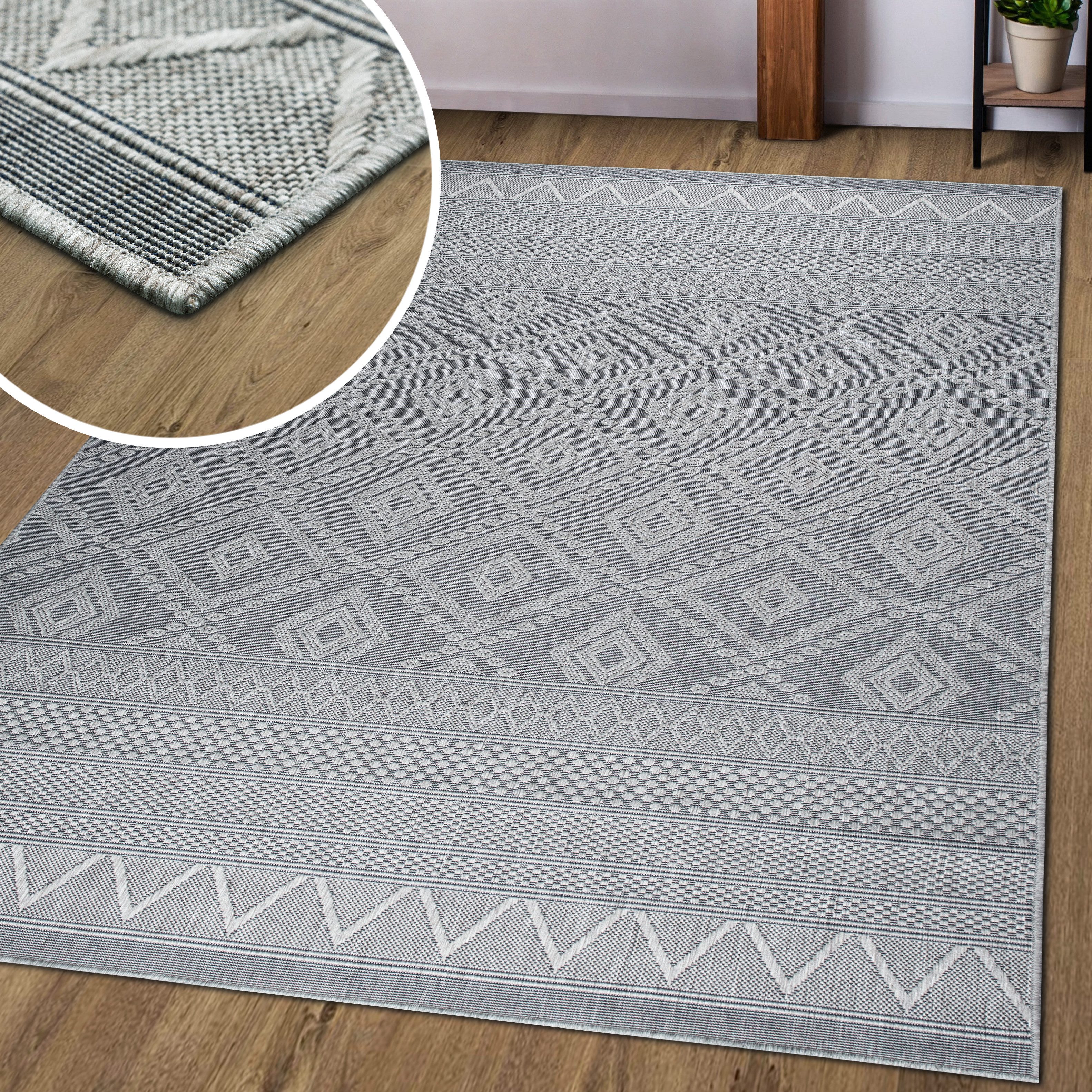 my home Vloerkleed Toronto is ook als loper verkrijgbaar Geschikt voor binnen en buiten, sisal-look, weerbestendig & uv-bestendig, boho