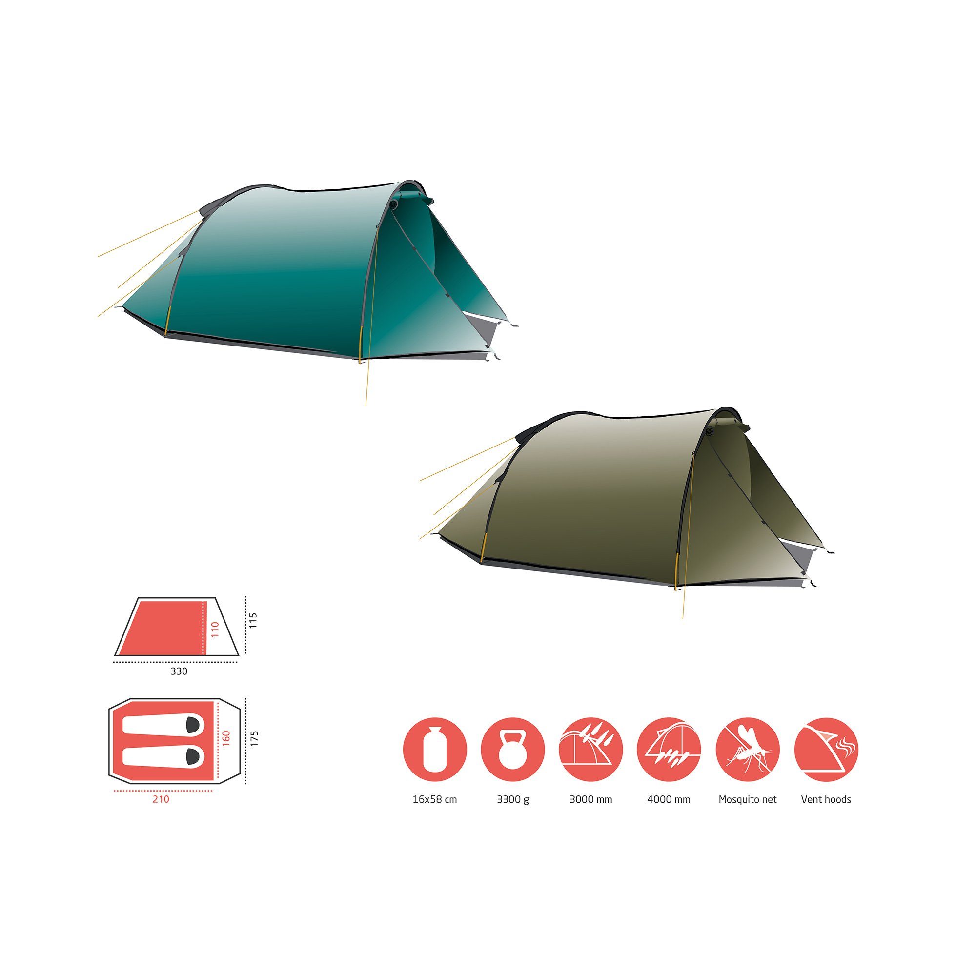GRAND CANYON Tunneltent ROBSON 2
