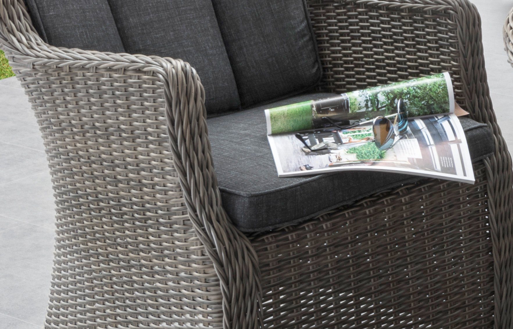 Destiny Tuin-eethoek Palma Luna Aluminium, polyrotan (set, 16-delig)