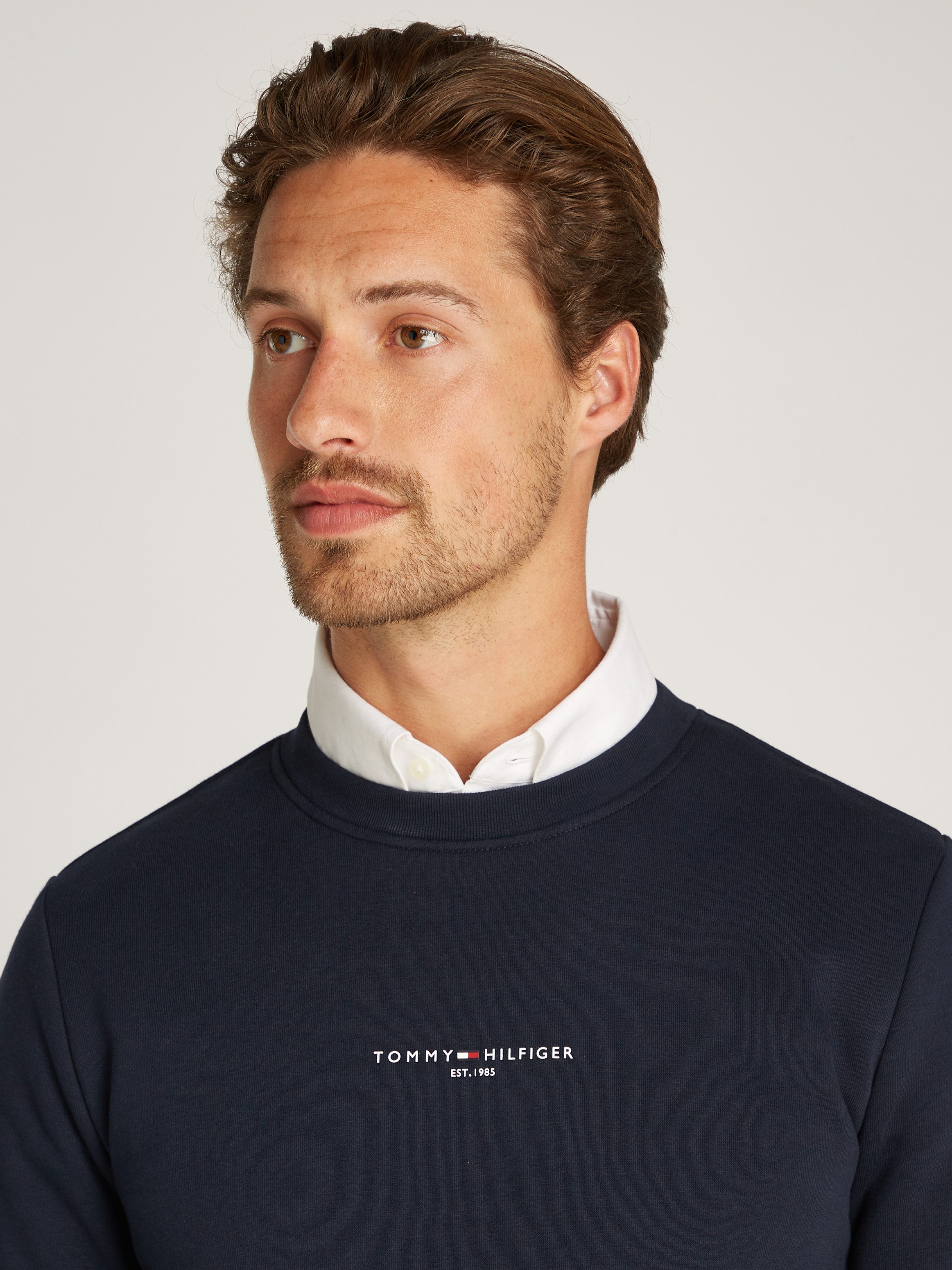 Tommy Hilfiger Sweatshirt TOMMY LOGO TIPPED CREWNECK