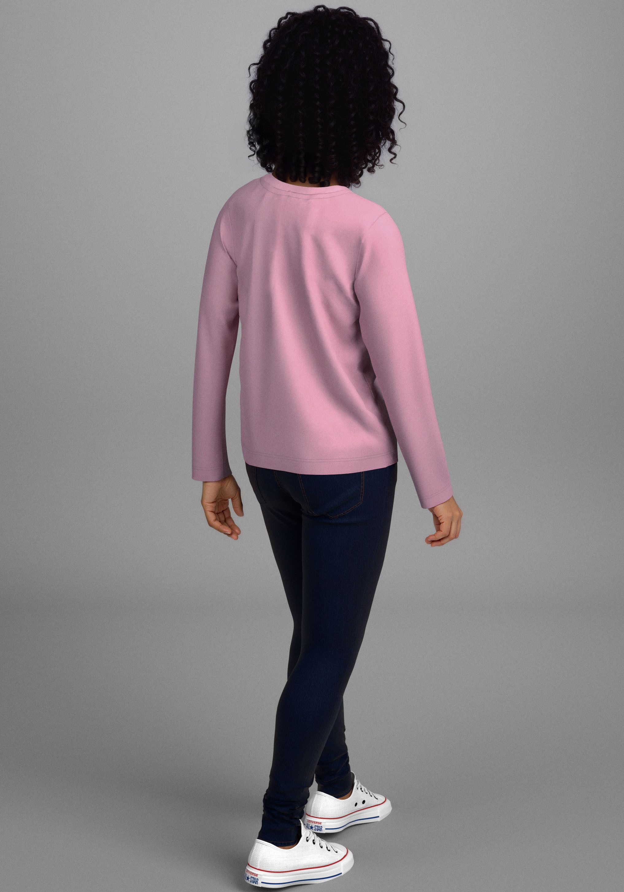 KIDSWORLD Shirt met lange mouwen Spruch: MUSS DAS SEIN