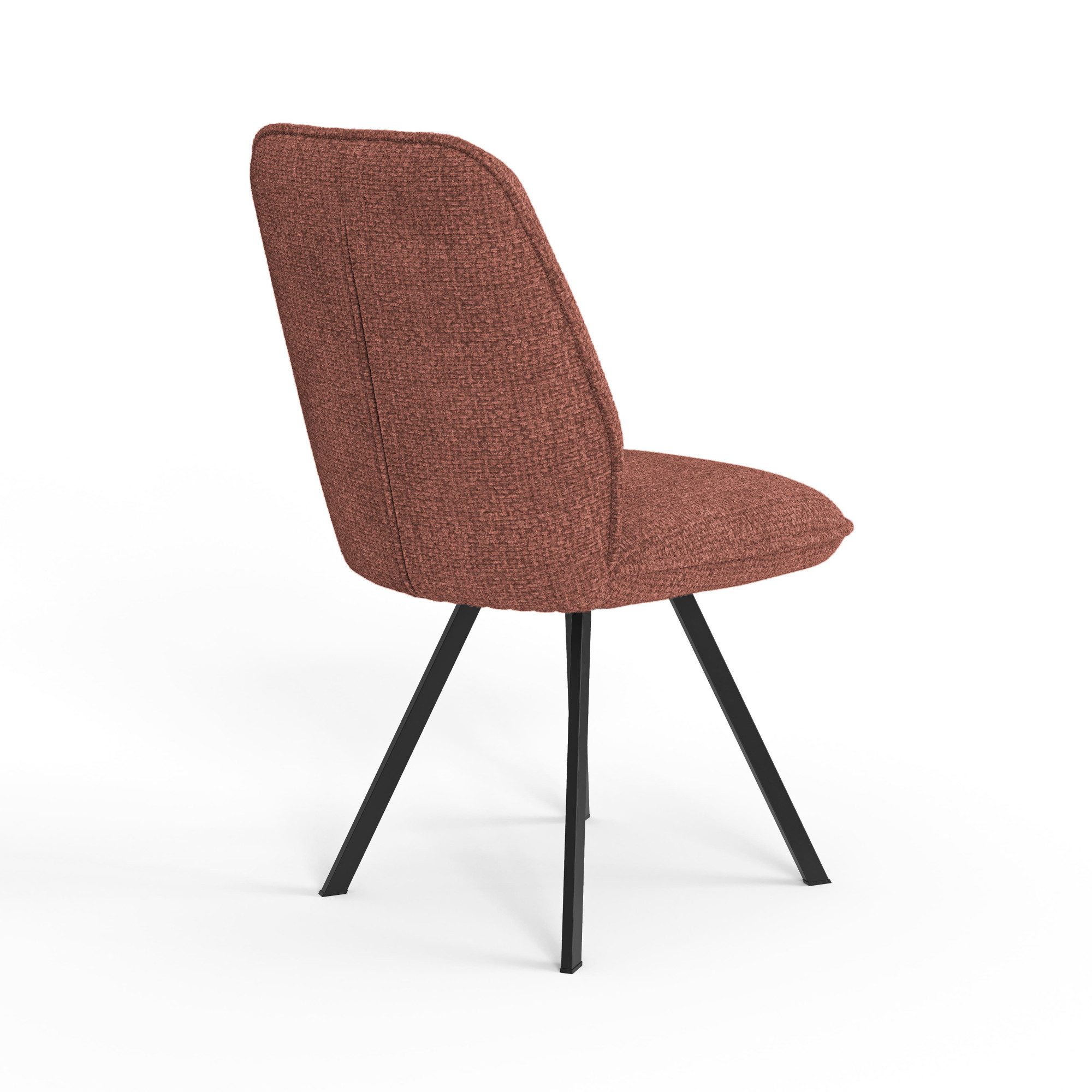 Home affaire Eetkamerstoel Mily eetstoel, woonstoel, gestoffeerde stoel, 4-pootstoel (set, 2 stuks)